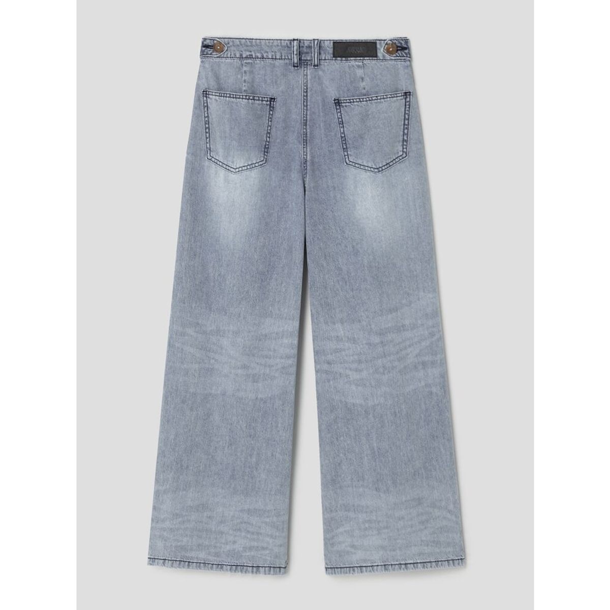 앙개(ANGGAE) Wide Denim Pants  Grey
