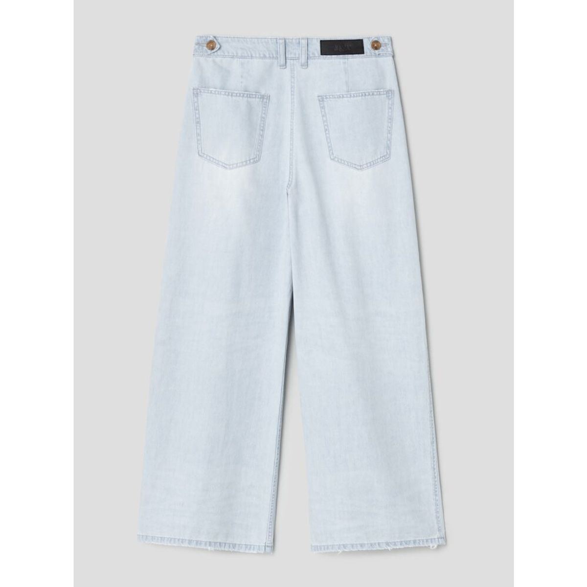 앙개(ANGGAE) Wide Denim Pants  Blue