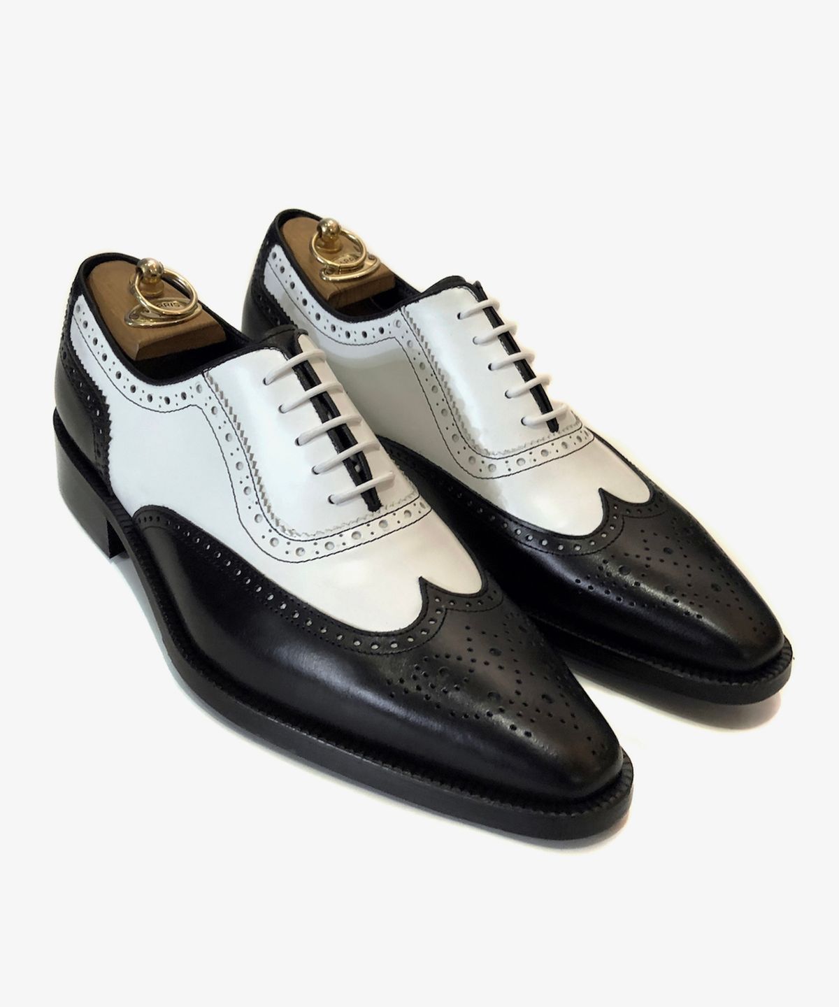 조앤슈(JOENSHOE) 헤리티지 윙팁 브로깅 옥스퍼드 콤비 블랙