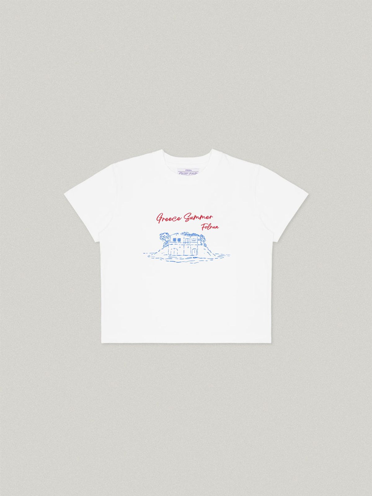 폴뉴아(FOLNUA) KARI CROP T-SHIRT (WHITE)