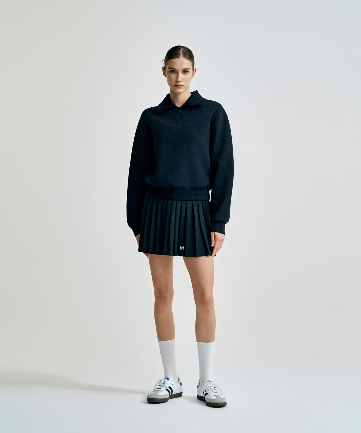 세르지오 타키니(SERGIO TACCHINI) W 쿠쉬라이트 하프집 (Black)