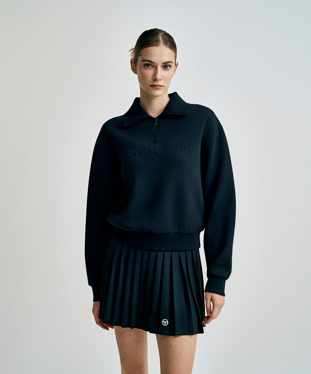 세르지오 타키니(SERGIO TACCHINI) W 쿠쉬라이트 하프집 (Black)