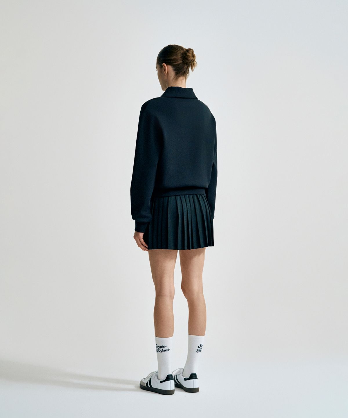 세르지오 타키니(SERGIO TACCHINI) W 쿠쉬라이트 하프집 (Black)