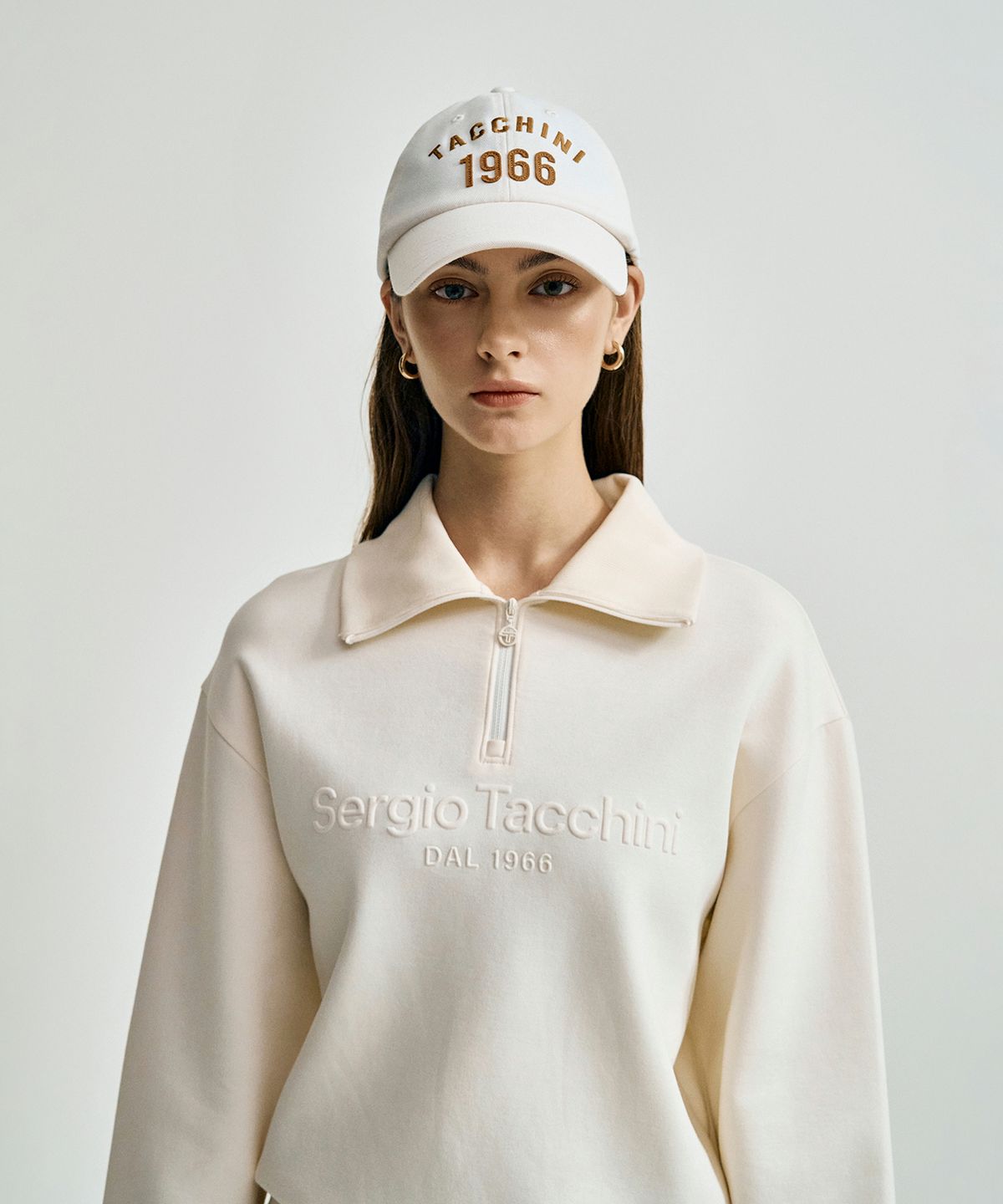 세르지오 타키니(SERGIO TACCHINI) U 타키니 아트웍 볼캡 (D.Ivory)