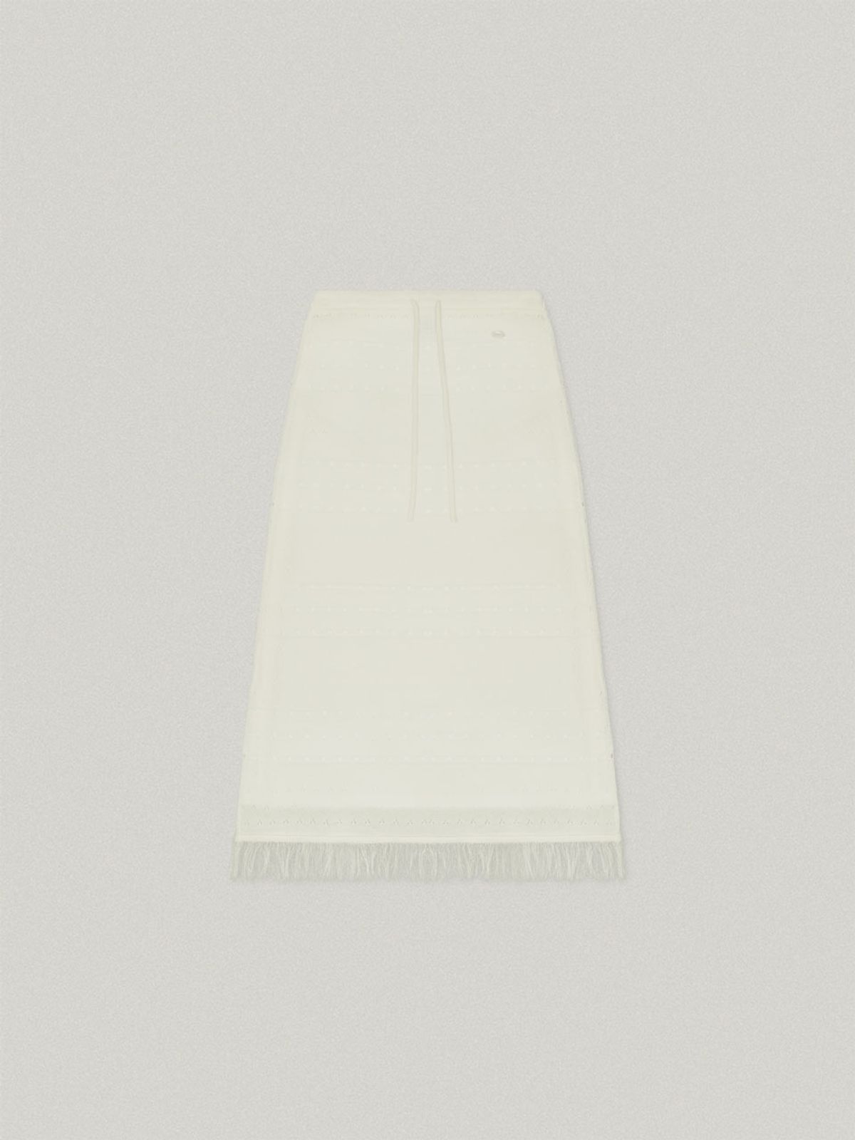폴뉴아(FOLNUA) FRINGE KNIT SKIRT (CREAM)