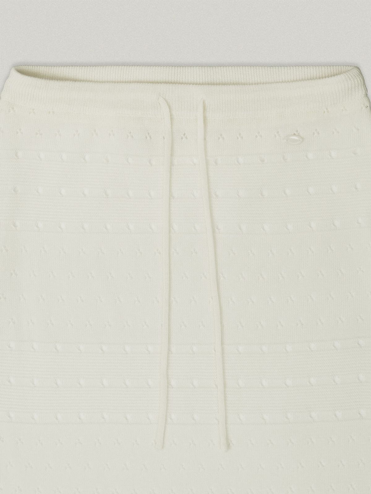 폴뉴아(FOLNUA) FRINGE KNIT SKIRT (CREAM)