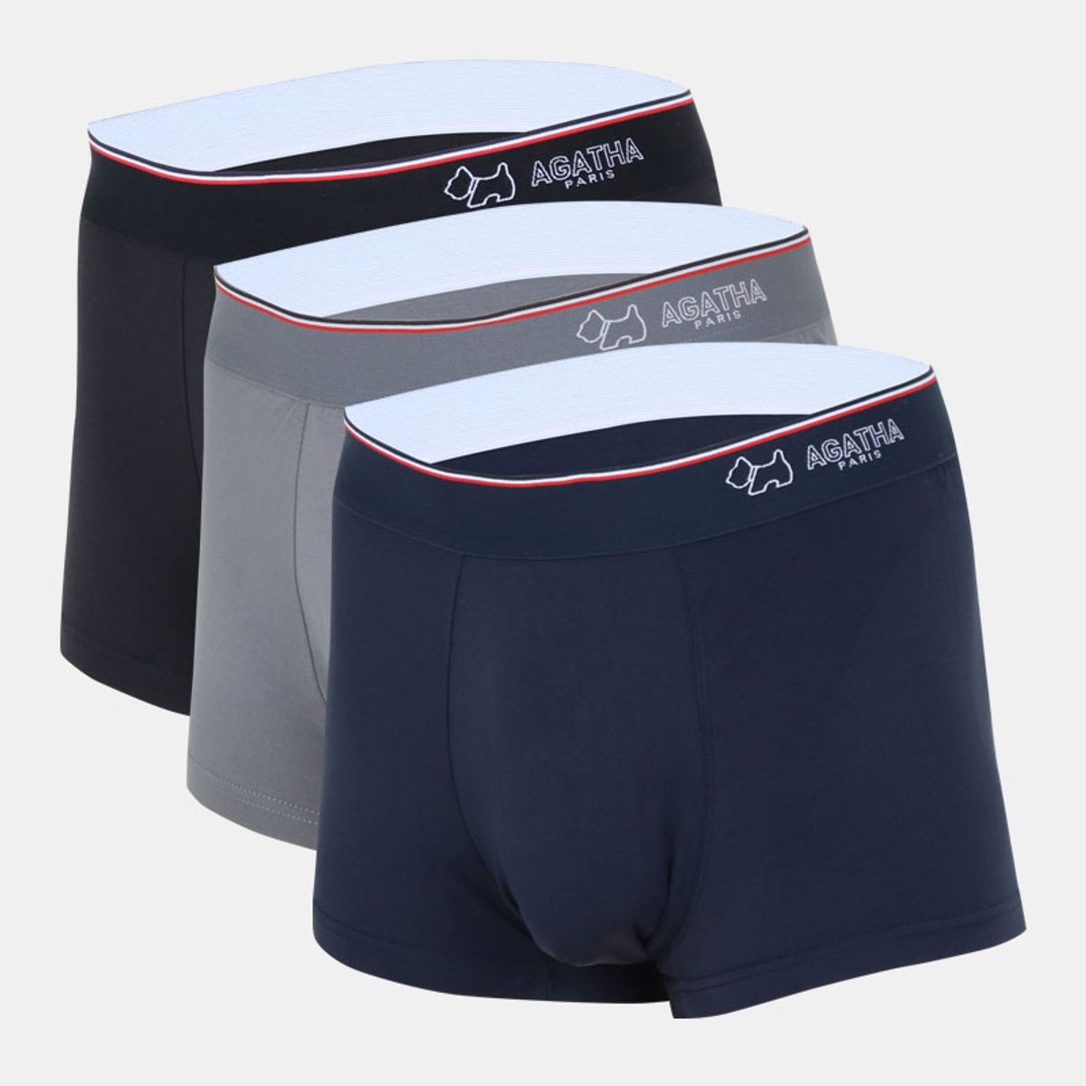아가타 이너웨어(AGATHA INNERWEAR) [3PACK] 아웃밴드 모달 남성드로즈