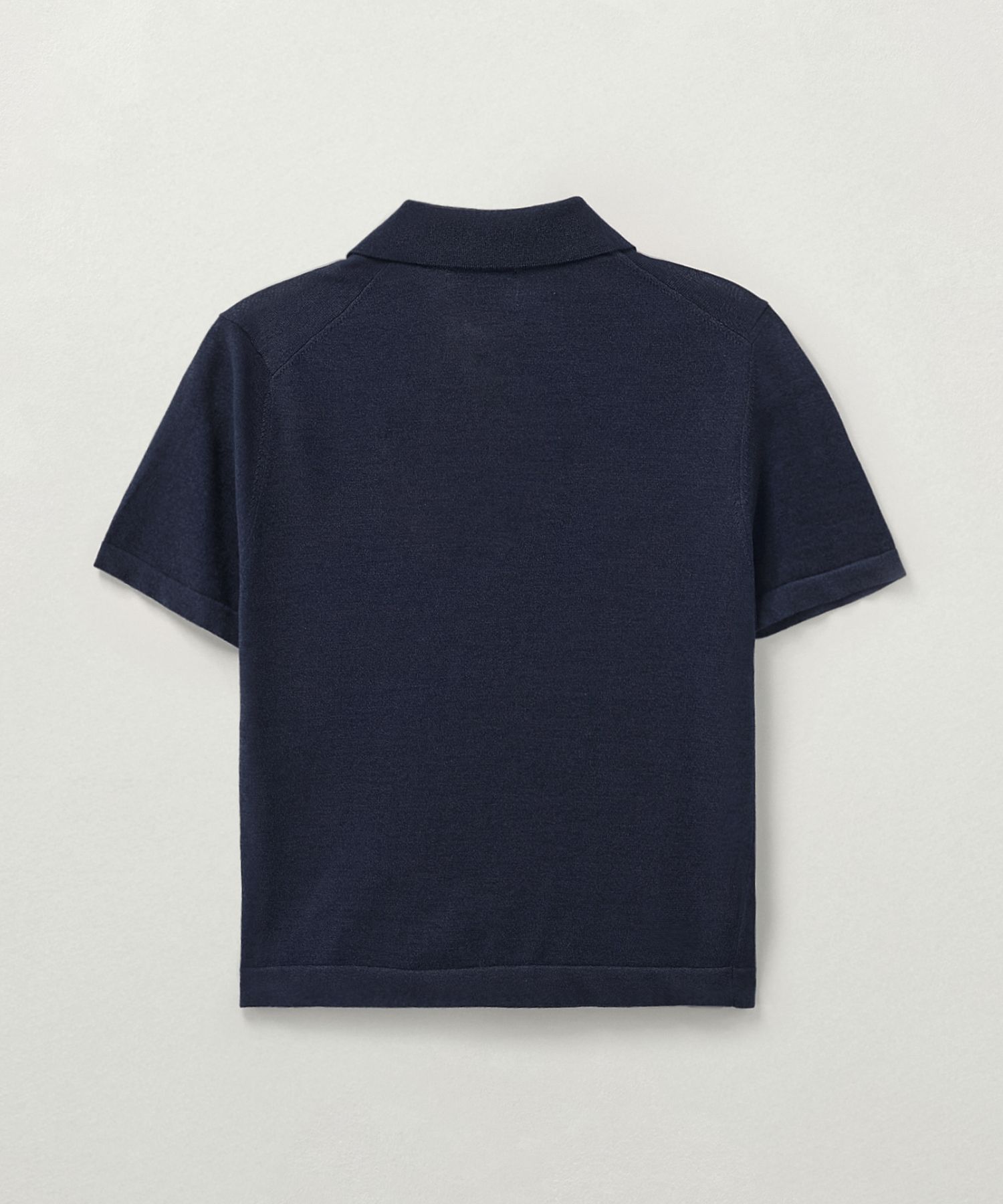 MUSINSA公式 | SATUR (W) Lightweight collar half cardigan navy