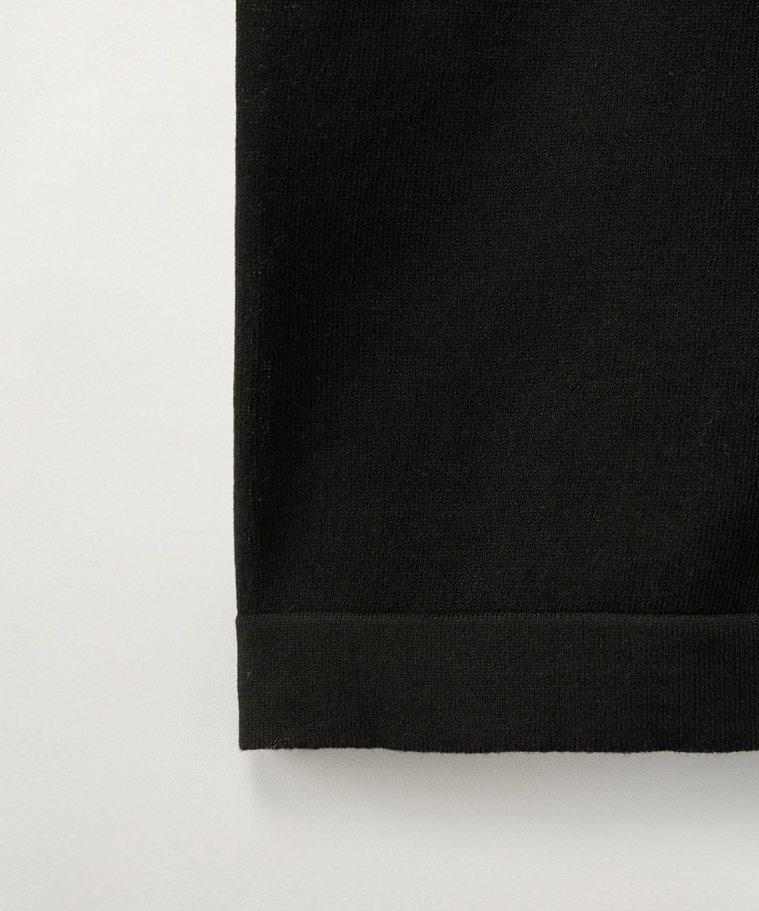 MUSINSA | SATUR Light weight collar half cardigan black