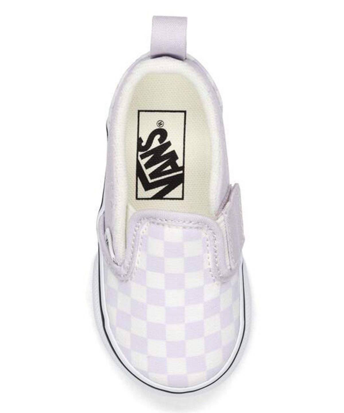 반스 키즈(VANS KIDS) 슬립온 V 토들러 컬러 띠어리 체커보드 라일락 미스트