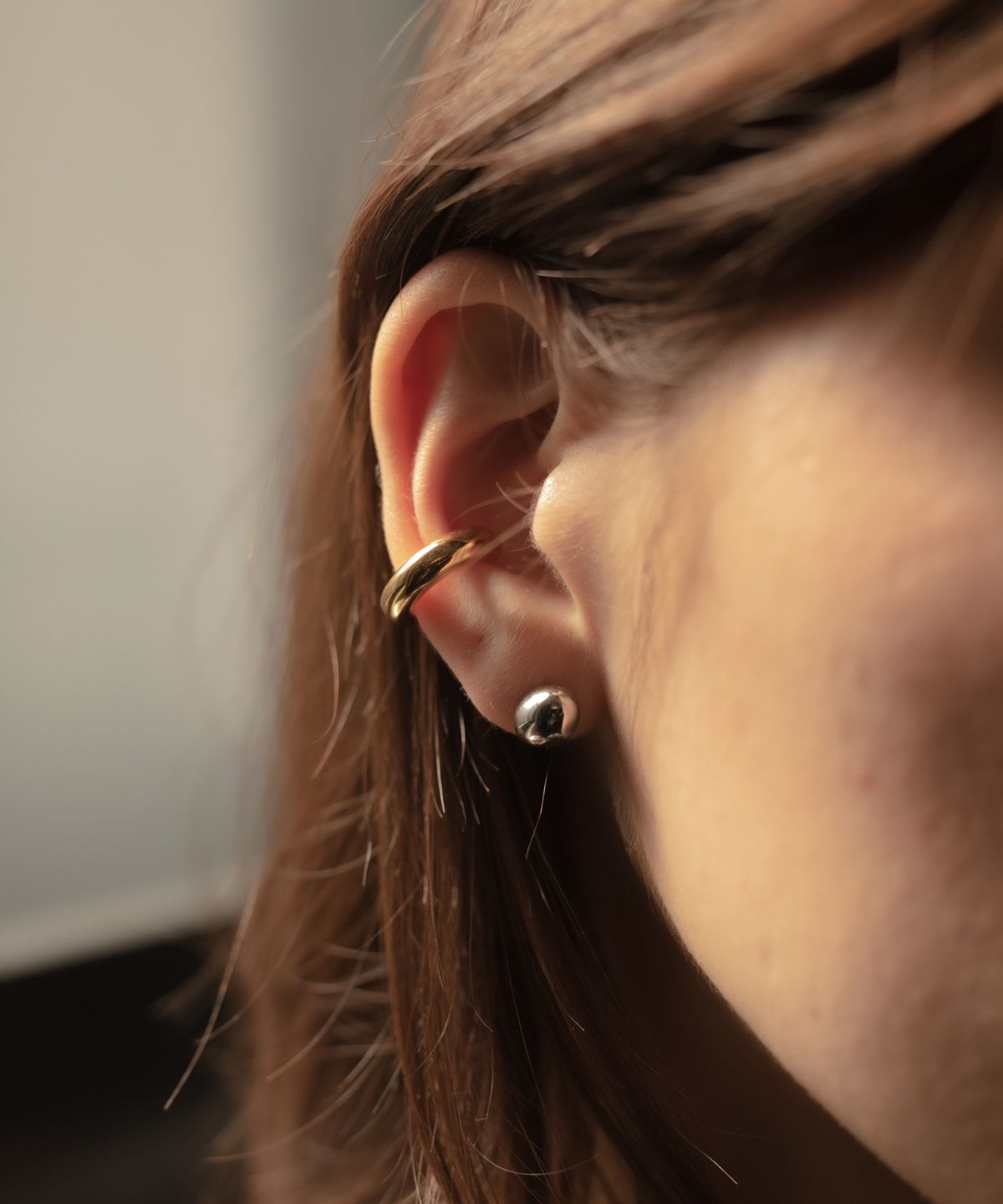 노비스도쿄(NOVICE TOKYO) 청키 후프 이어 커프 Chunky Hoop Ear Cuff  / Gold