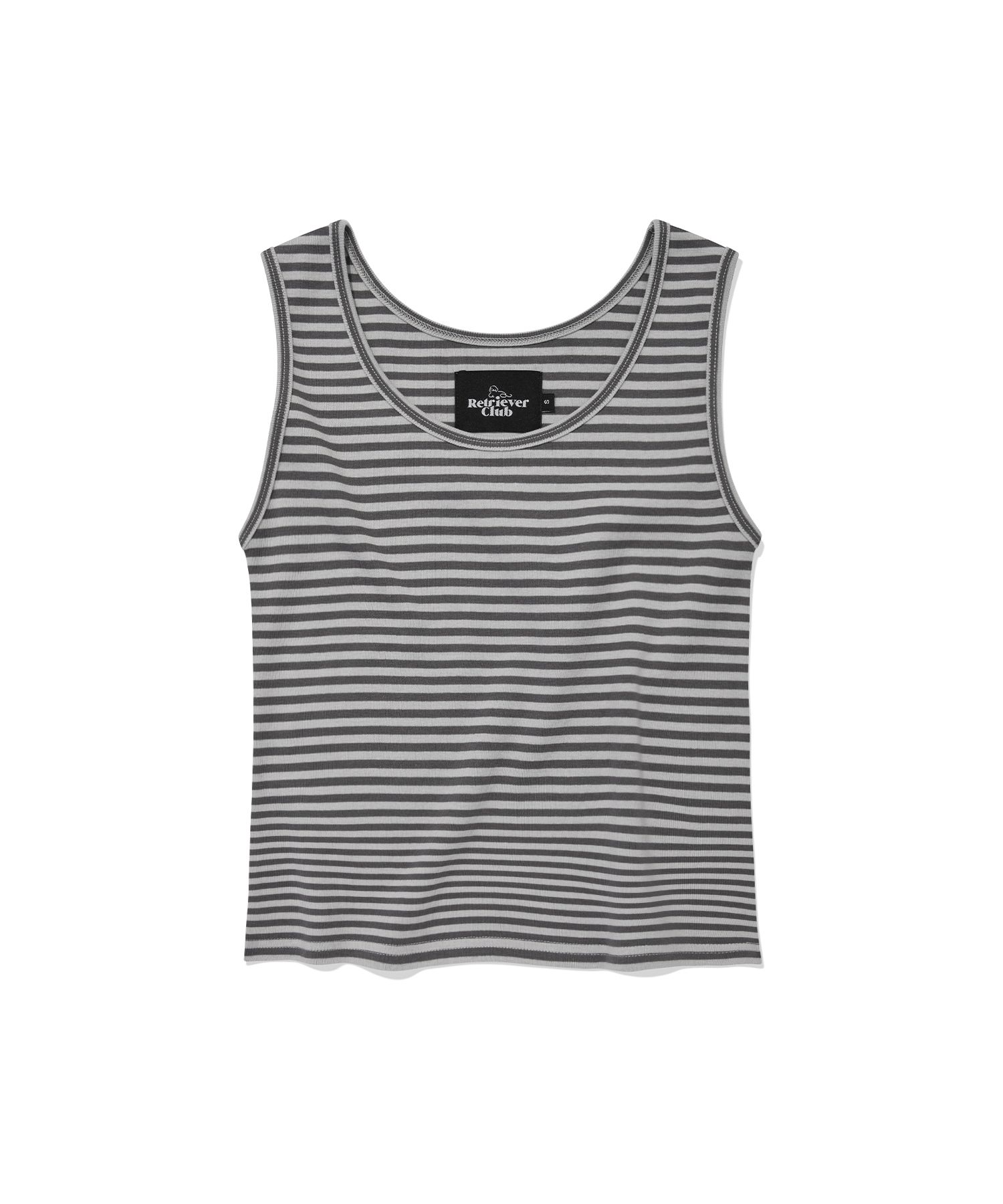 [RETRIEVER CLUB]25SS●LAYERED STRIPE CROP TEE MUSINSA | RETRIEVER CLUB LAYERED STRIPE CROP TEE [GRAY]