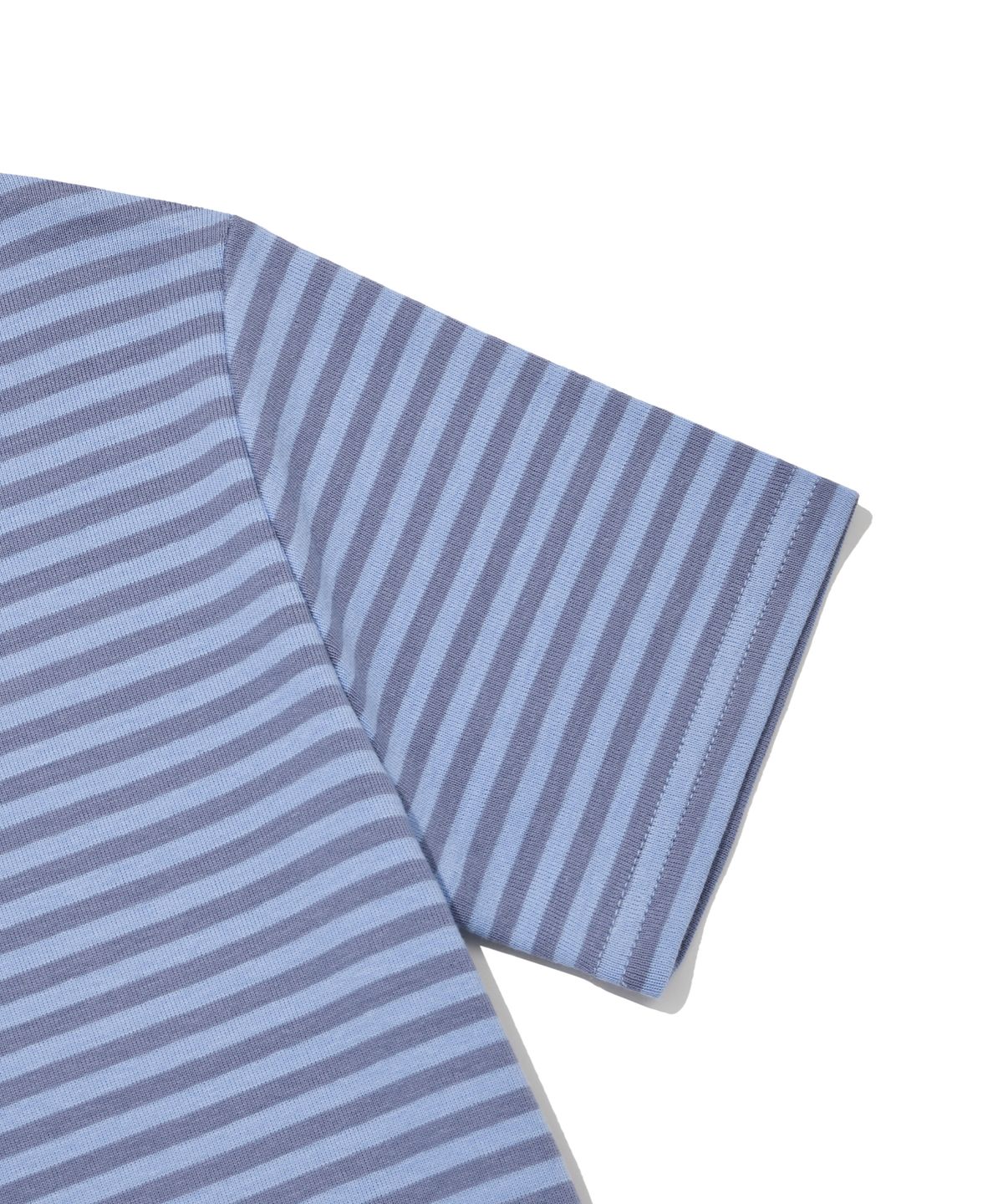 리트리버클럽(RETRIEVER CLUB) LAYERED STRIPE CROP TEE [BLUE]
