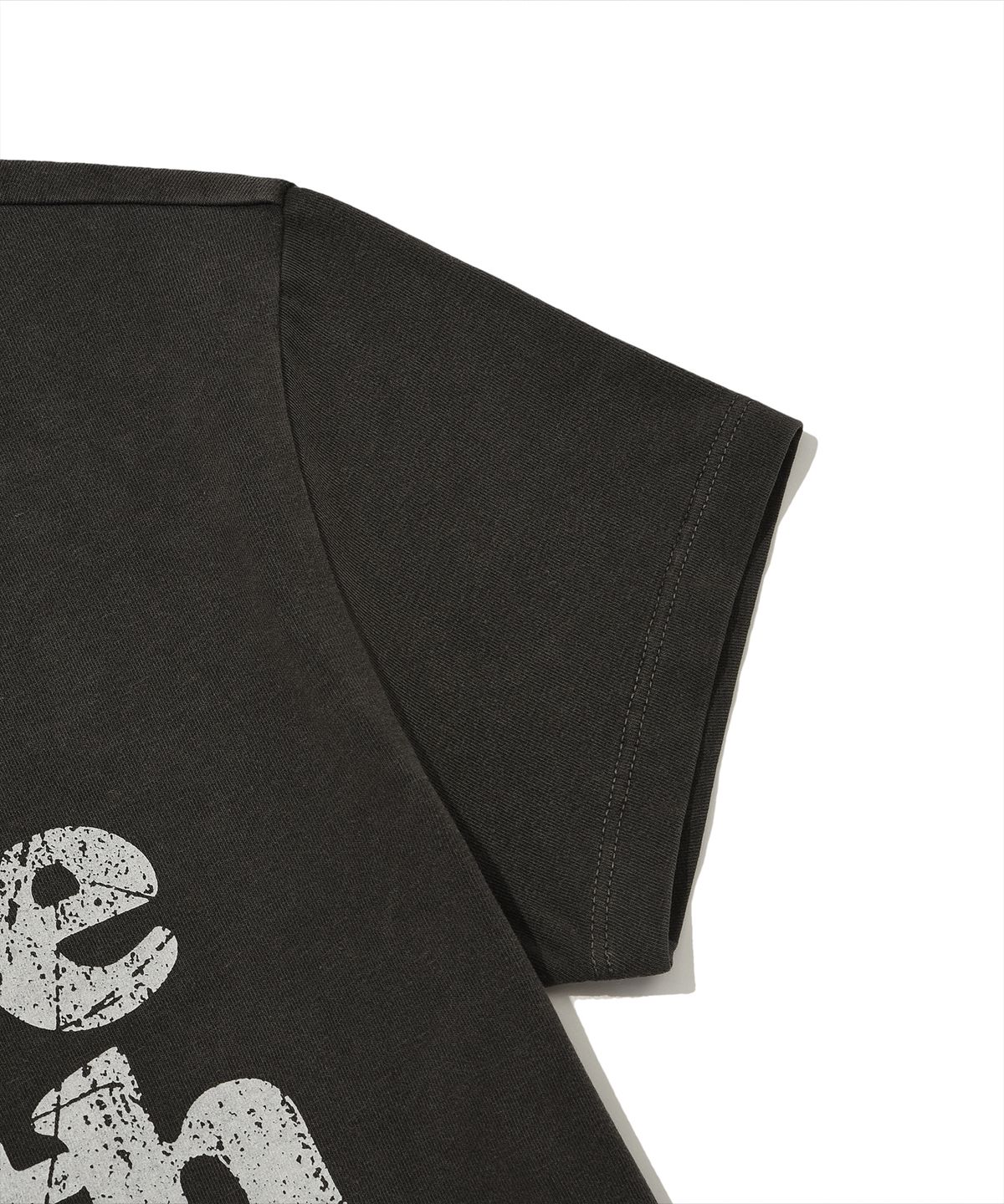 리트리버클럽(RETRIEVER CLUB) ALIVE CROP TEE [PIGMENT BLACK]