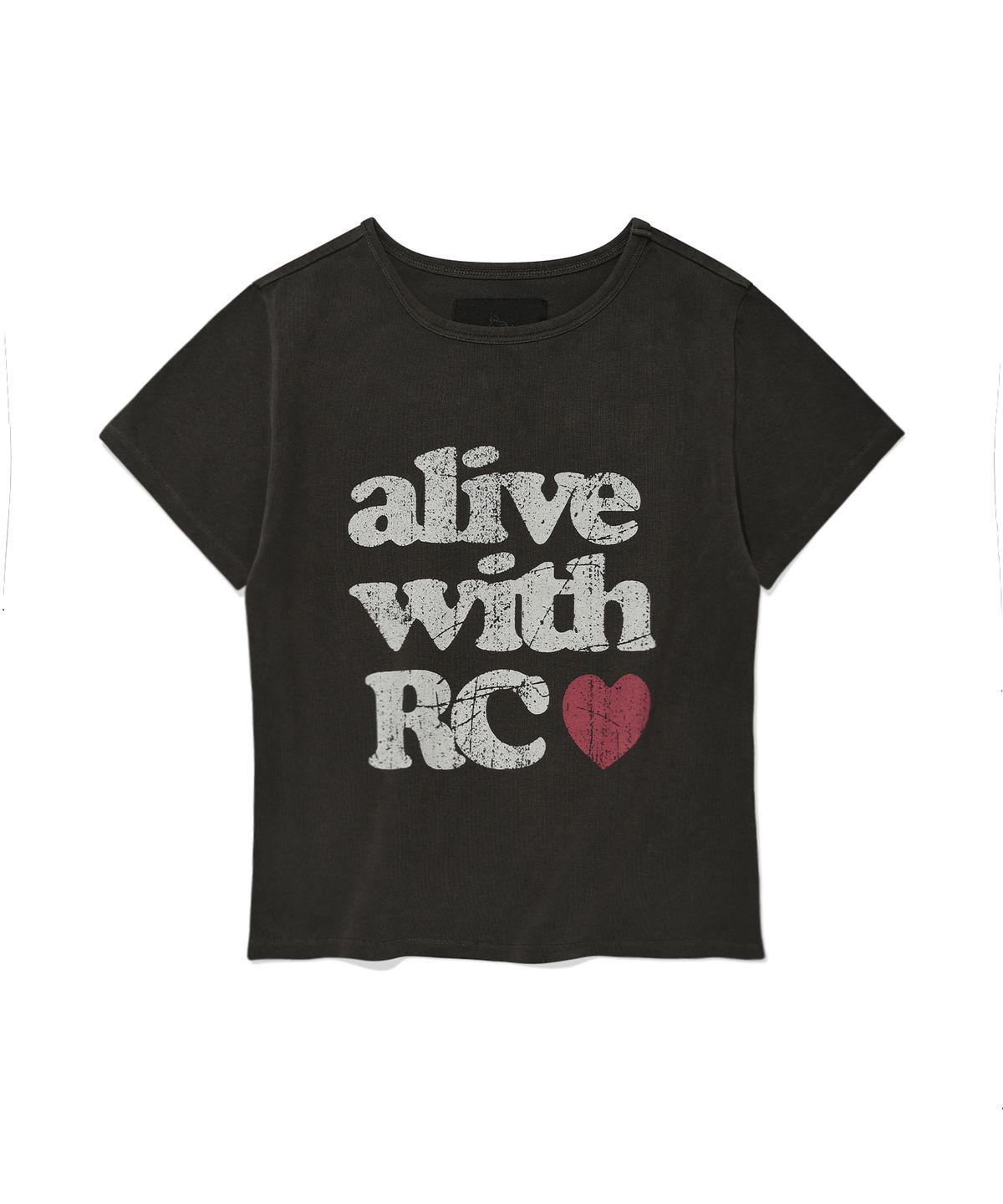 리트리버클럽(RETRIEVER CLUB) ALIVE CROP TEE [PIGMENT BLACK]
