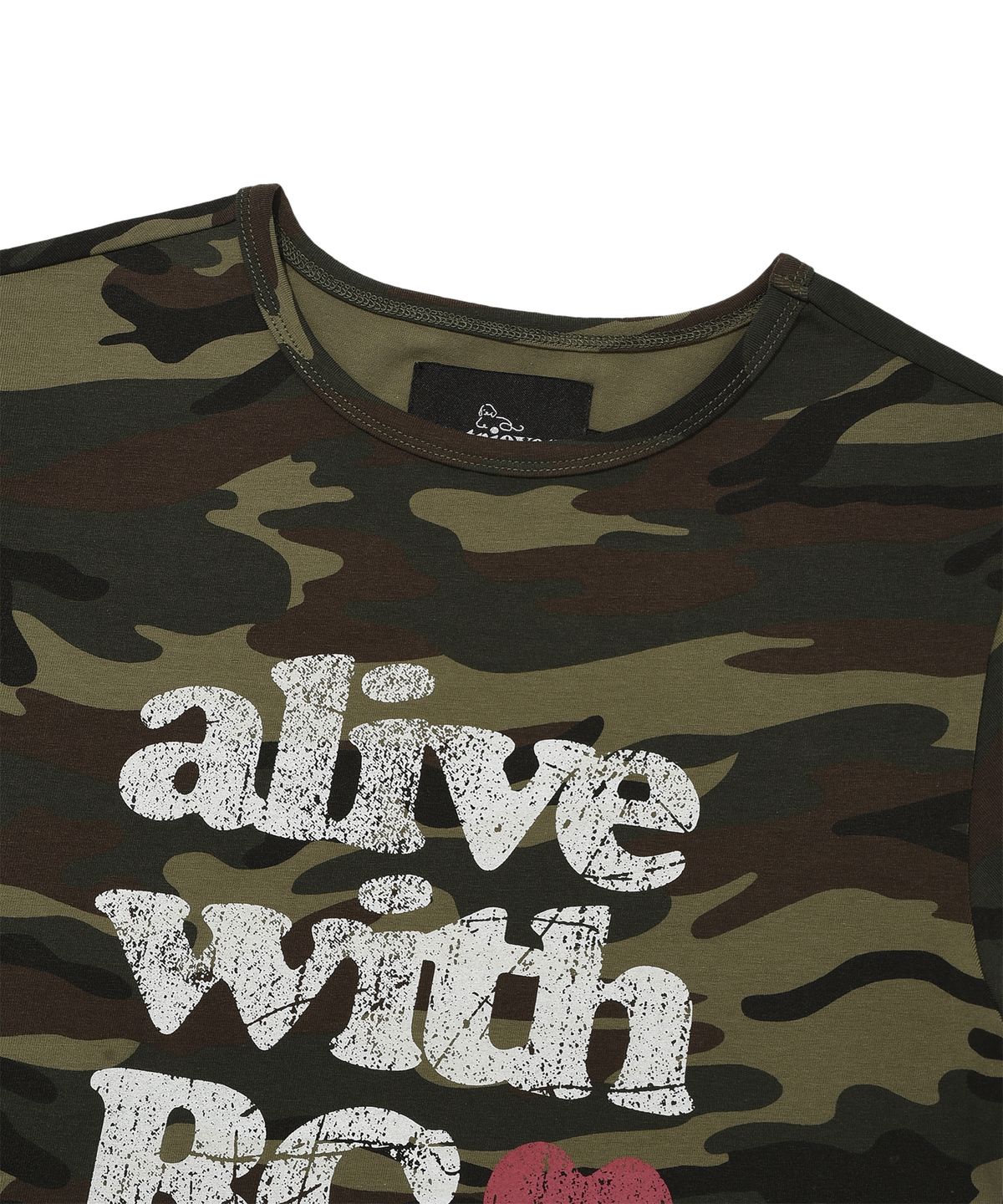 리트리버클럽(RETRIEVER CLUB) ALIVE CROP TEE [CAMO]