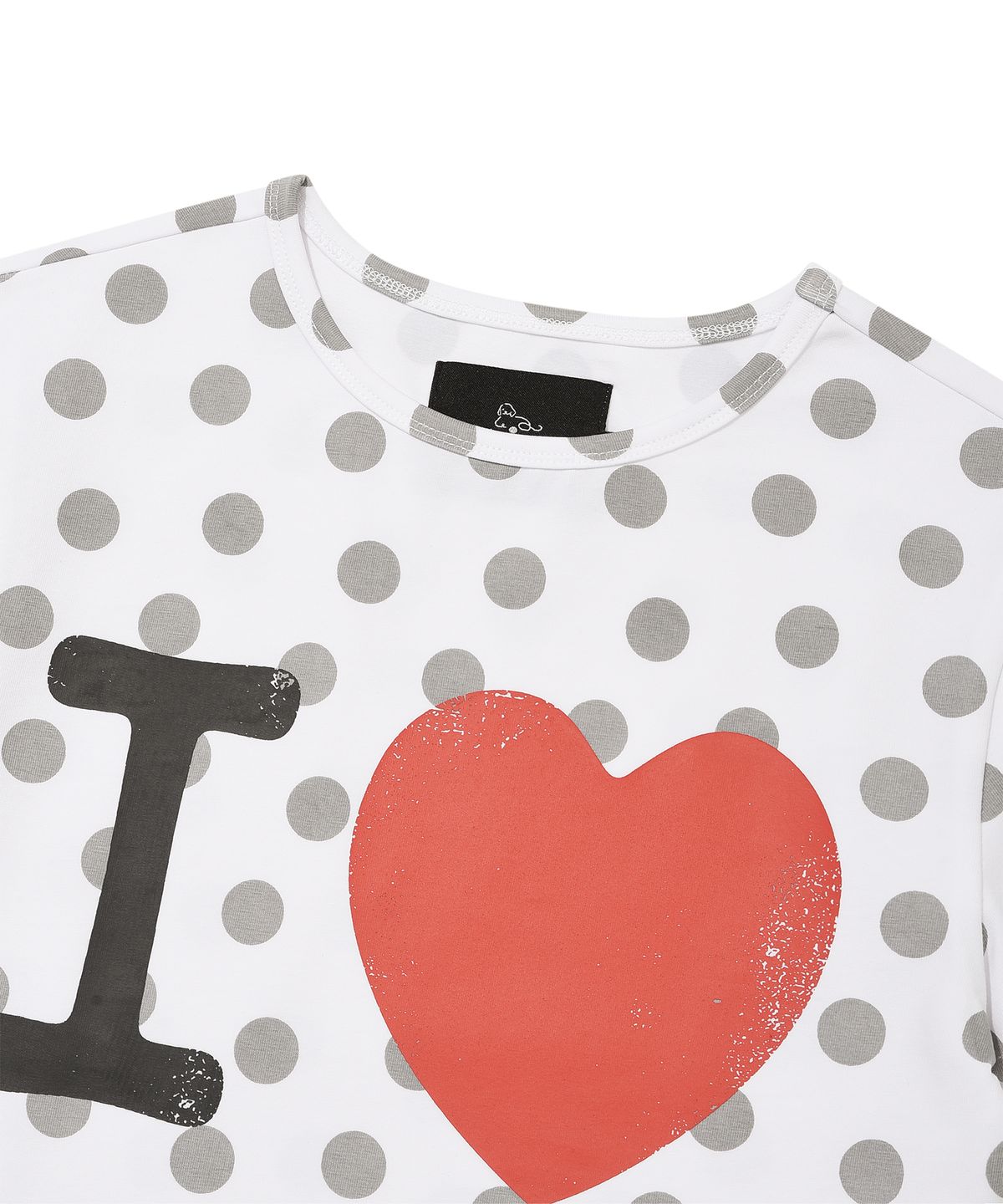 리트리버클럽(RETRIEVER CLUB) I LOVE CROP TEE [WHITE]