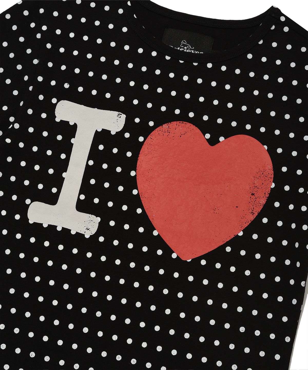리트리버클럽(RETRIEVER CLUB) I LOVE CROP TEE [BLACK]