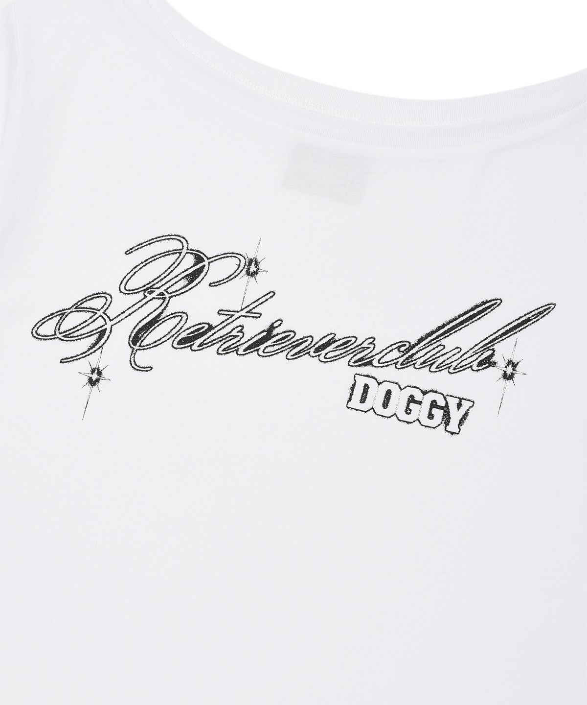 리트리버클럽(RETRIEVER CLUB) GLOW ONE SHOULDER TEE [WHITE]