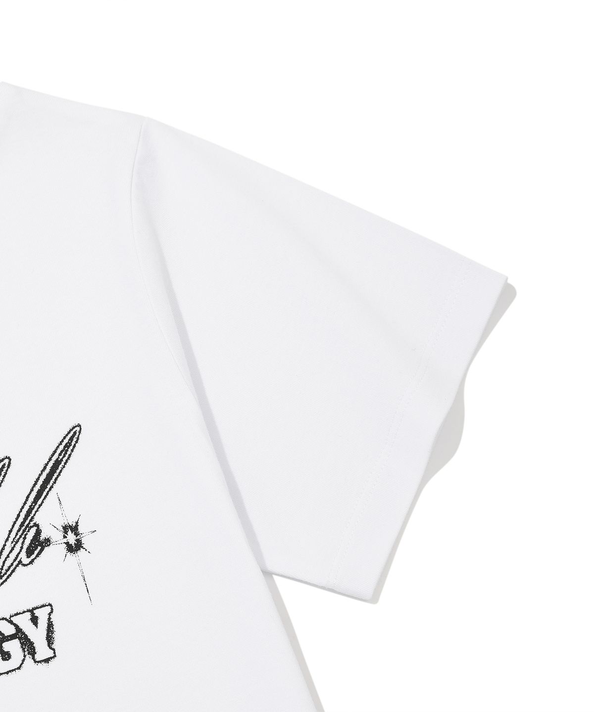 리트리버클럽(RETRIEVER CLUB) GLOW ONE SHOULDER TEE [WHITE]