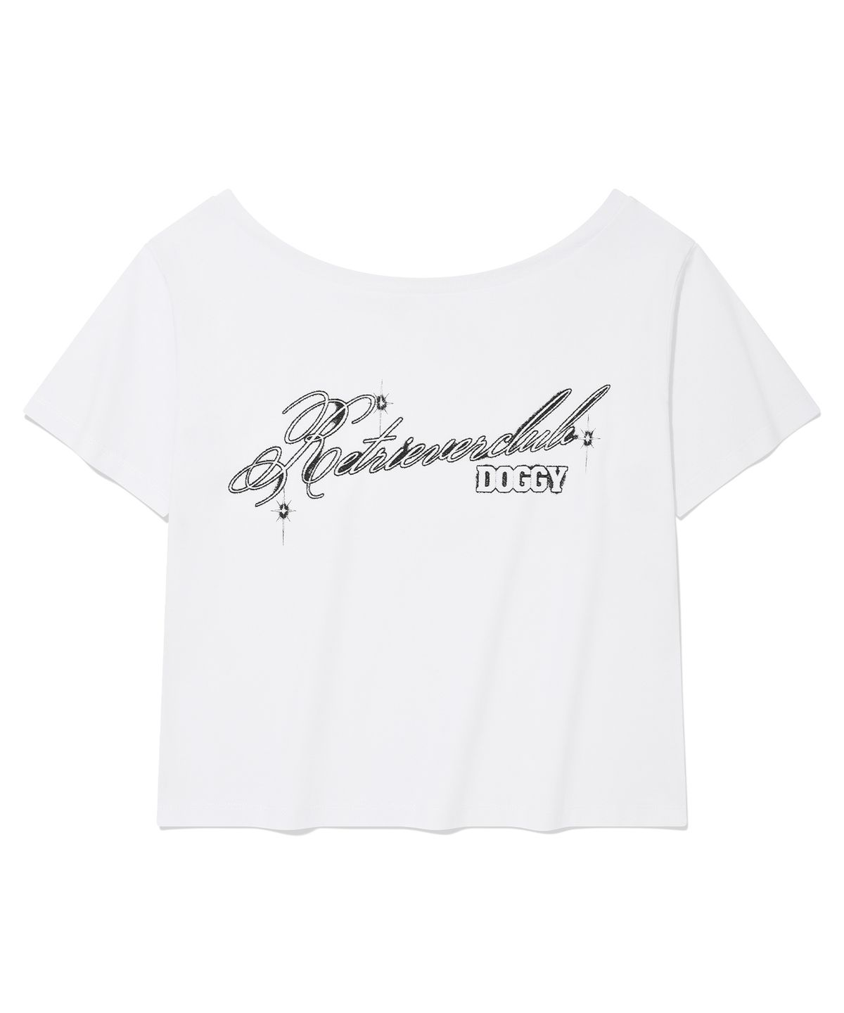 리트리버클럽(RETRIEVER CLUB) GLOW ONE SHOULDER TEE [WHITE]