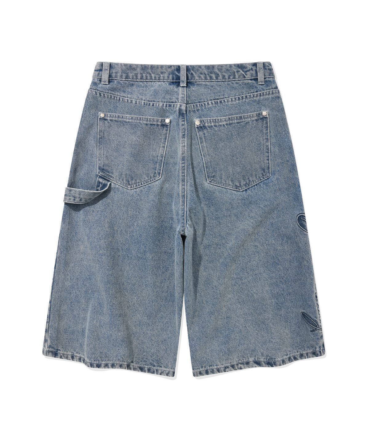 리트리버클럽(RETRIEVER CLUB) SIDE POINT DENIM SHORTS [BLUE]