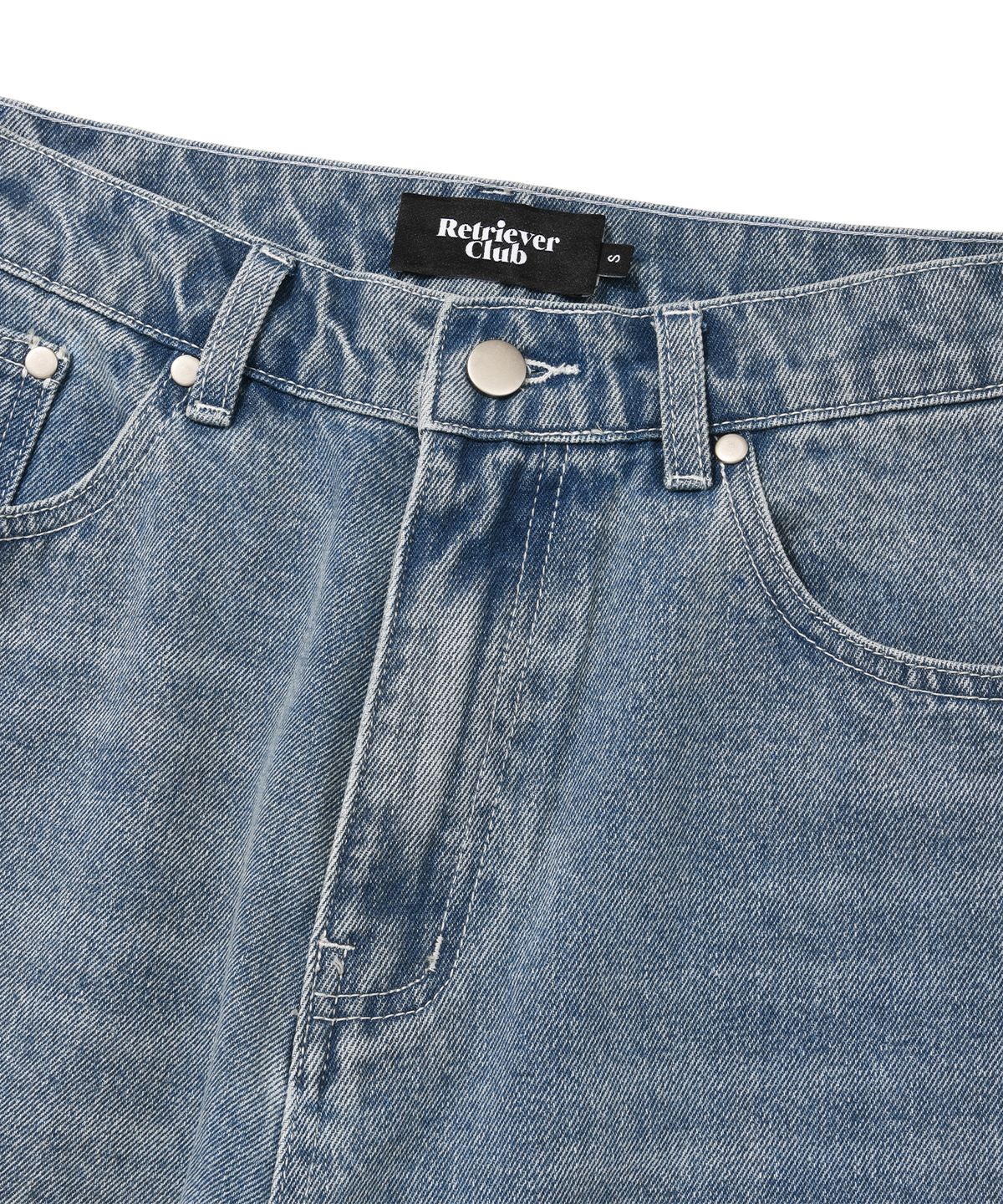 리트리버클럽(RETRIEVER CLUB) SIDE POINT DENIM SHORTS [BLUE]