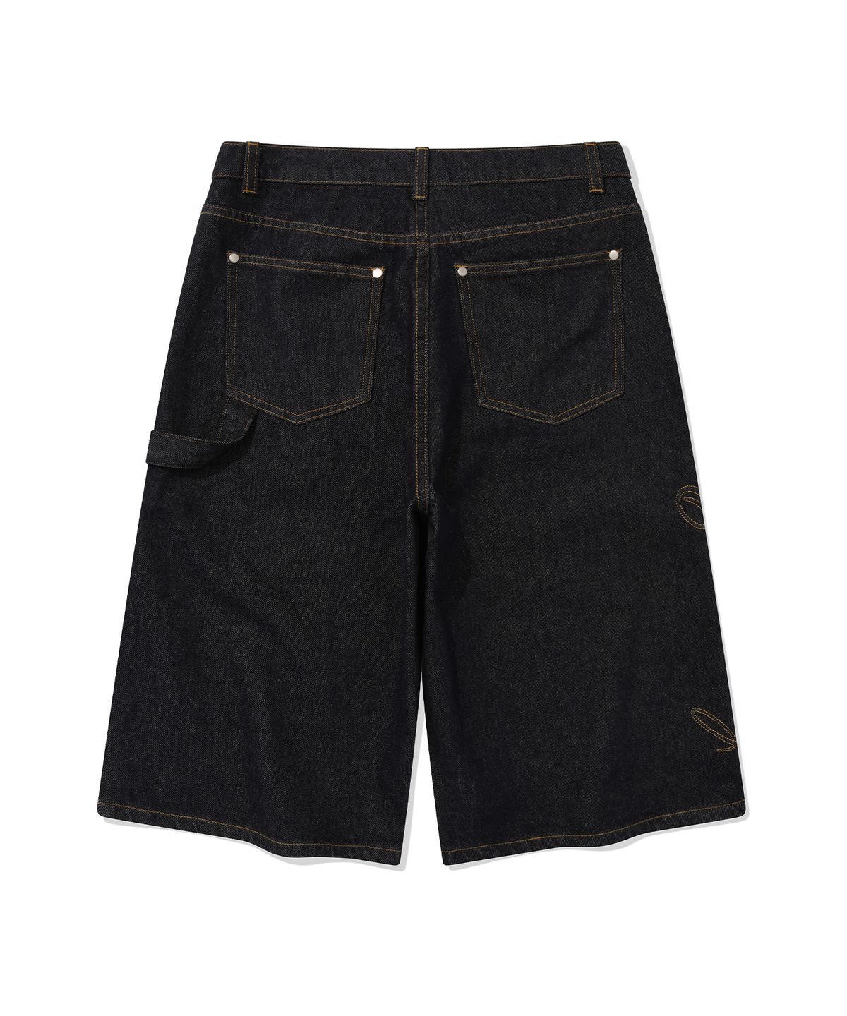 리트리버클럽(RETRIEVER CLUB) SIDE POINT DENIM SHORTS [RAW INDIGO]