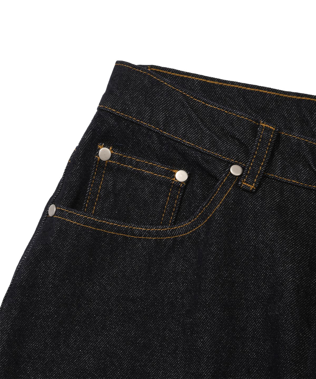 리트리버클럽(RETRIEVER CLUB) SIDE POINT DENIM SHORTS [RAW INDIGO]