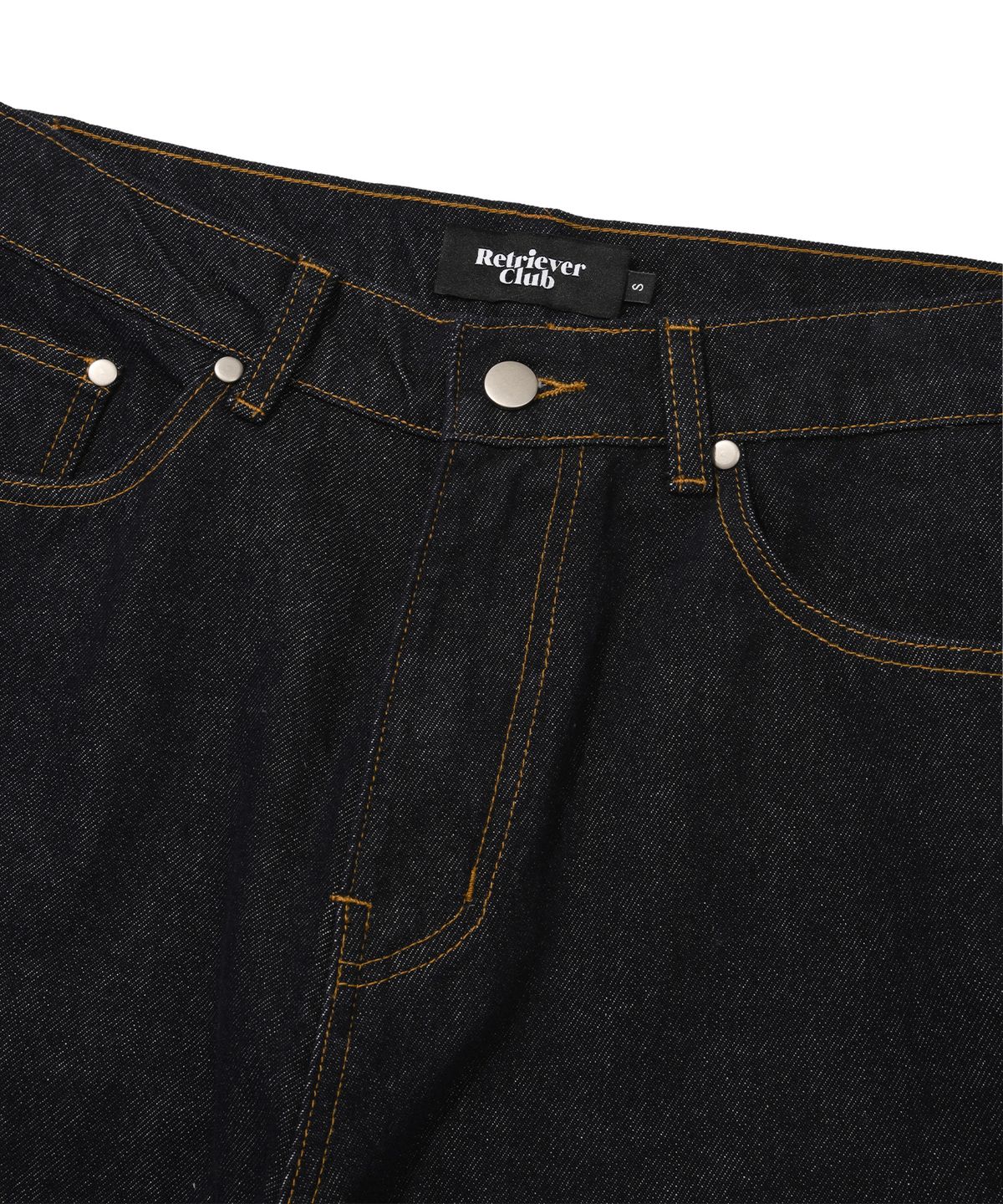 리트리버클럽(RETRIEVER CLUB) SIDE POINT DENIM SHORTS [RAW INDIGO]