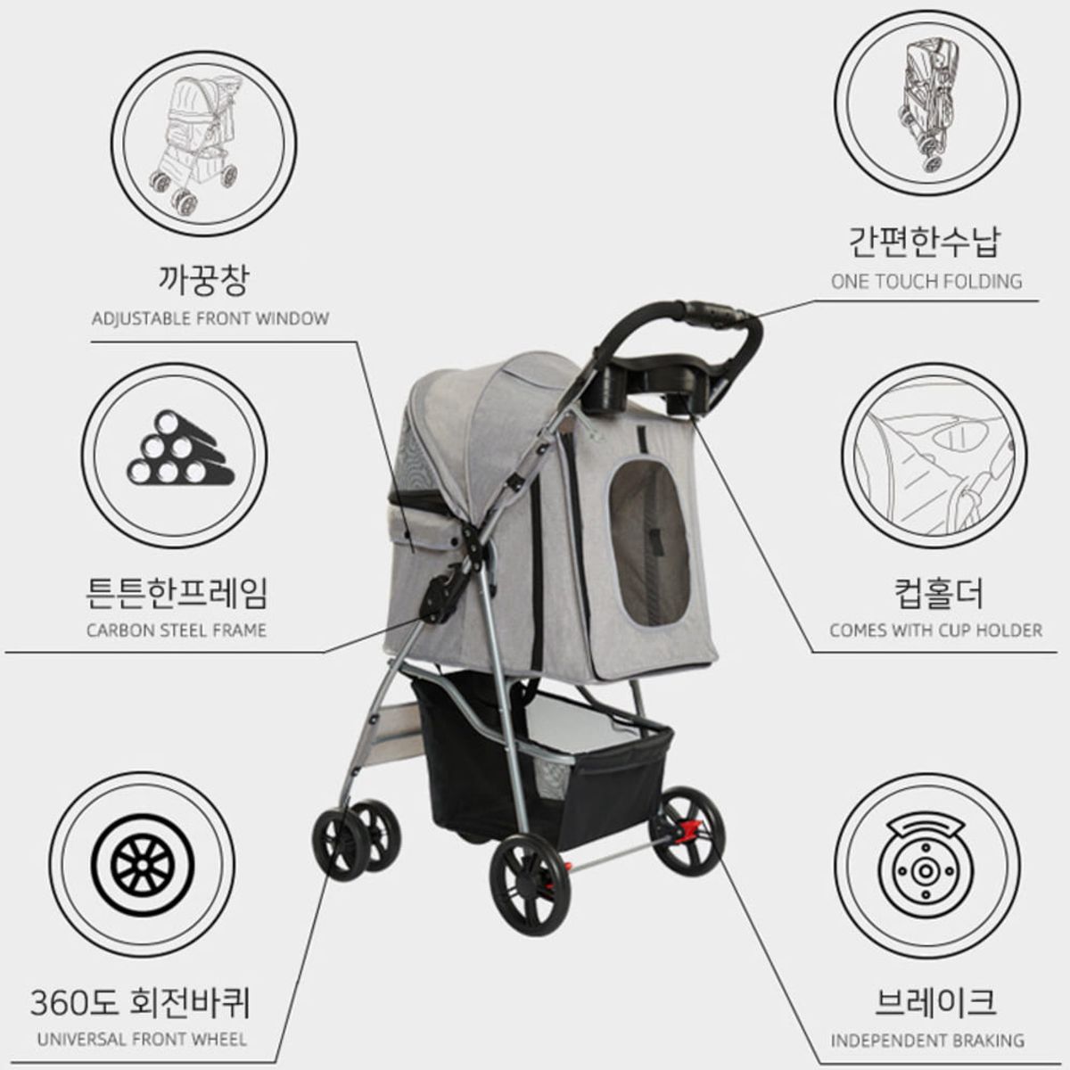 개과천선(GAEKWACHEONSUN) 코지엘 강아지 유모차