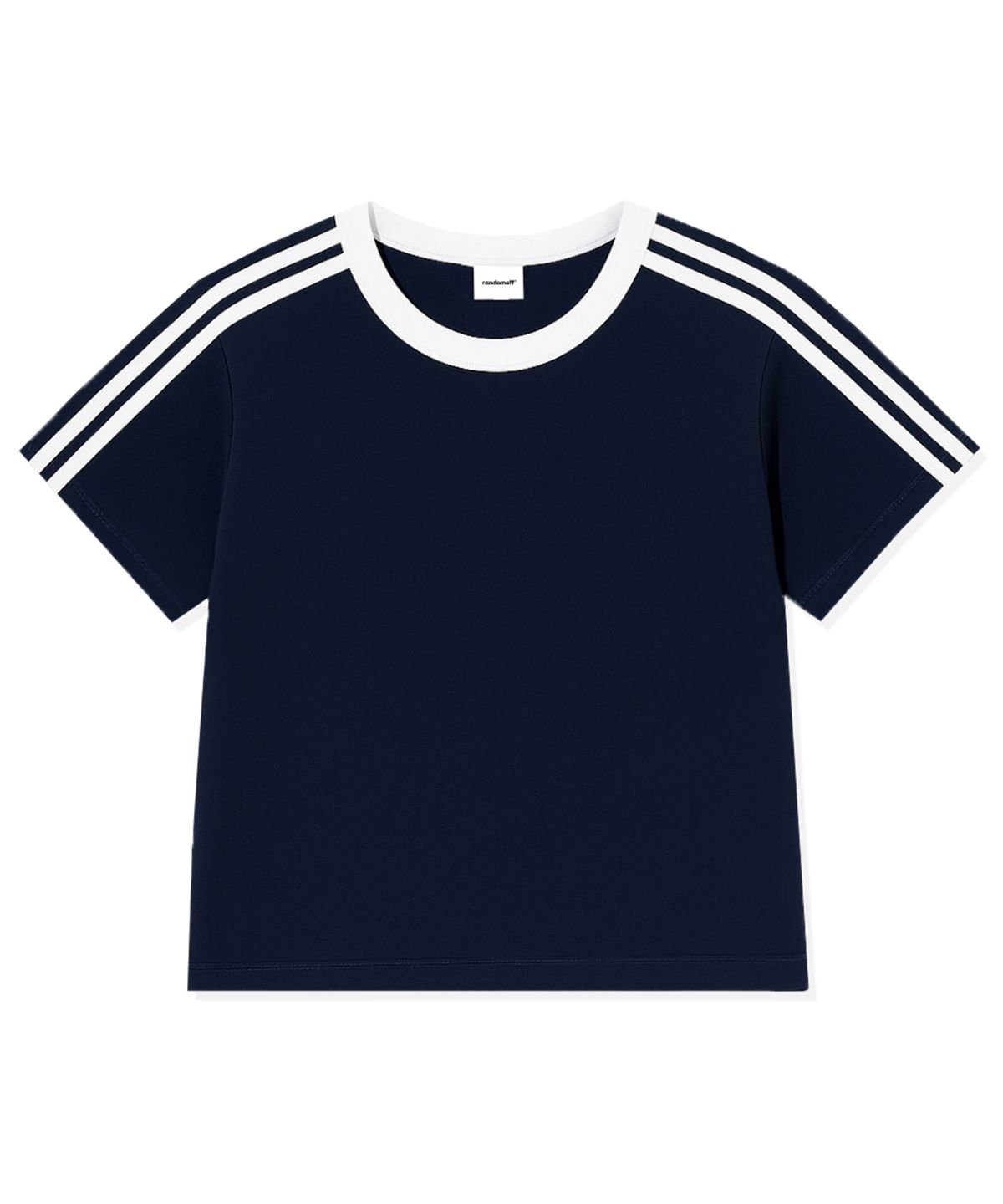 랜덤오프(RANDOMOFF) SPORTY TRACK CROP T-SHIRT (4color)