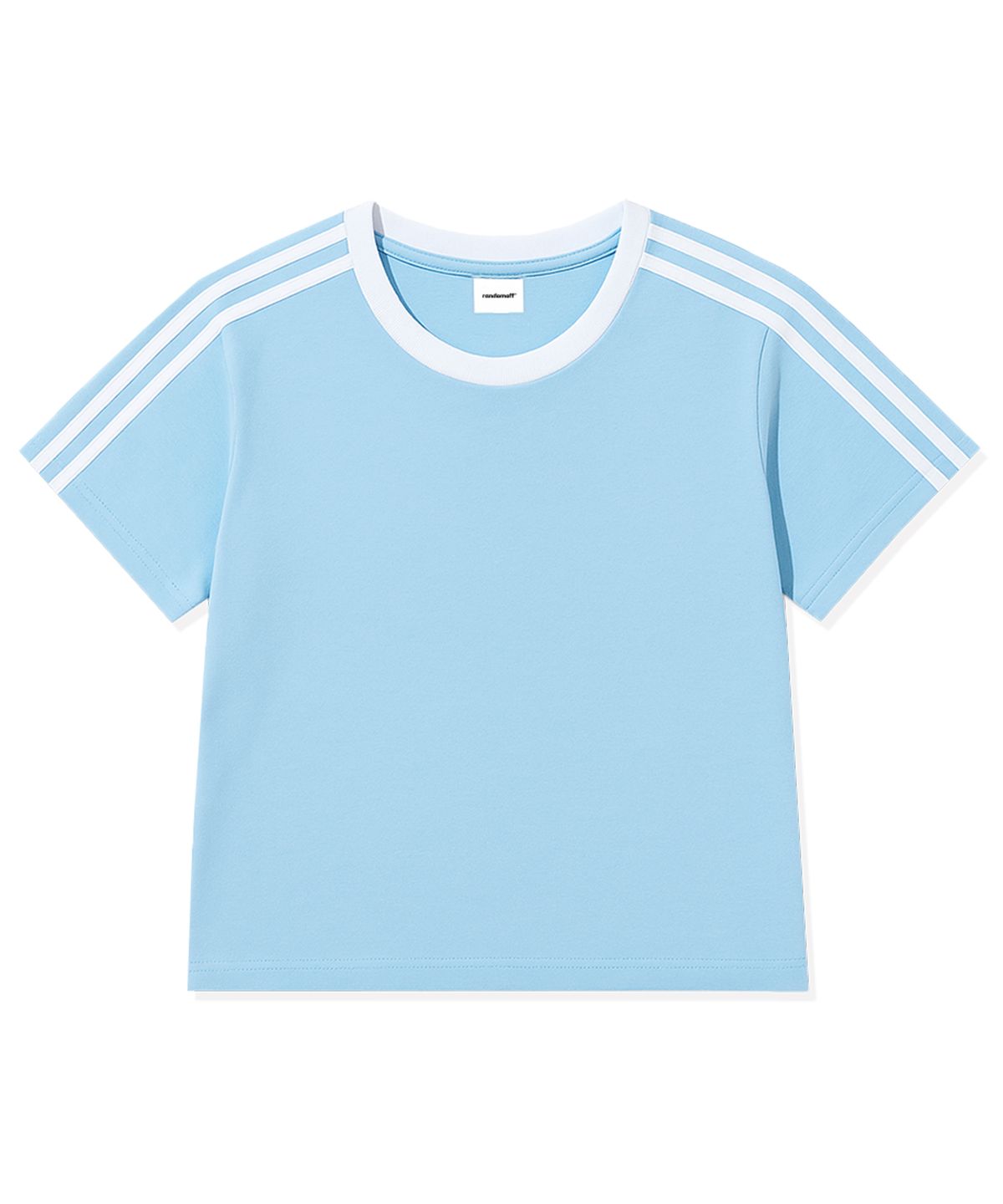 랜덤오프(RANDOMOFF) SPORTY TRACK CROP T-SHIRT (4color)