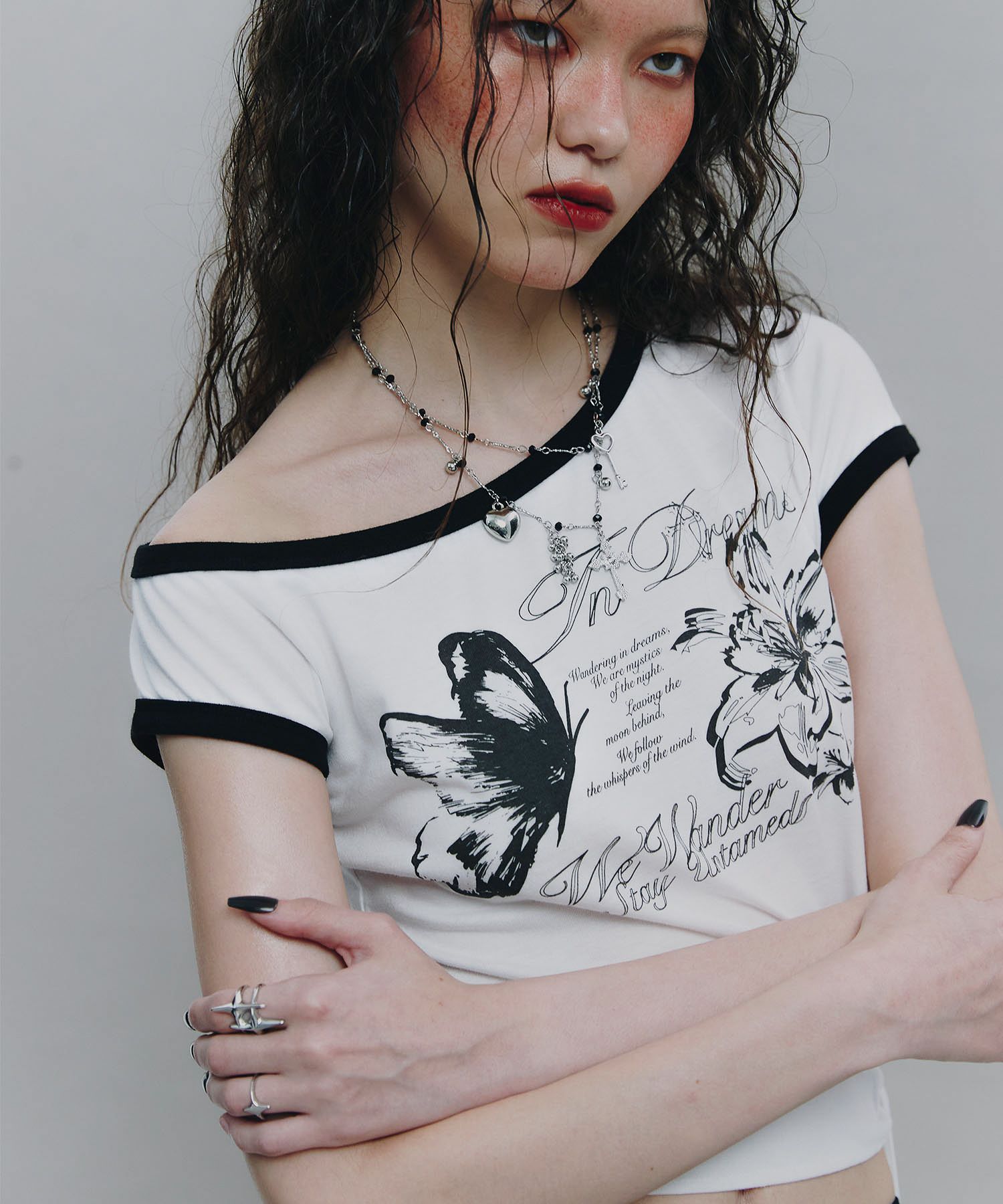 【NOTKNOWING】Tied One Off Shoulder Ringer Top MUSINSA | NOTKNOWING Tied One Off Shoulder Ringer Top (WHITE)