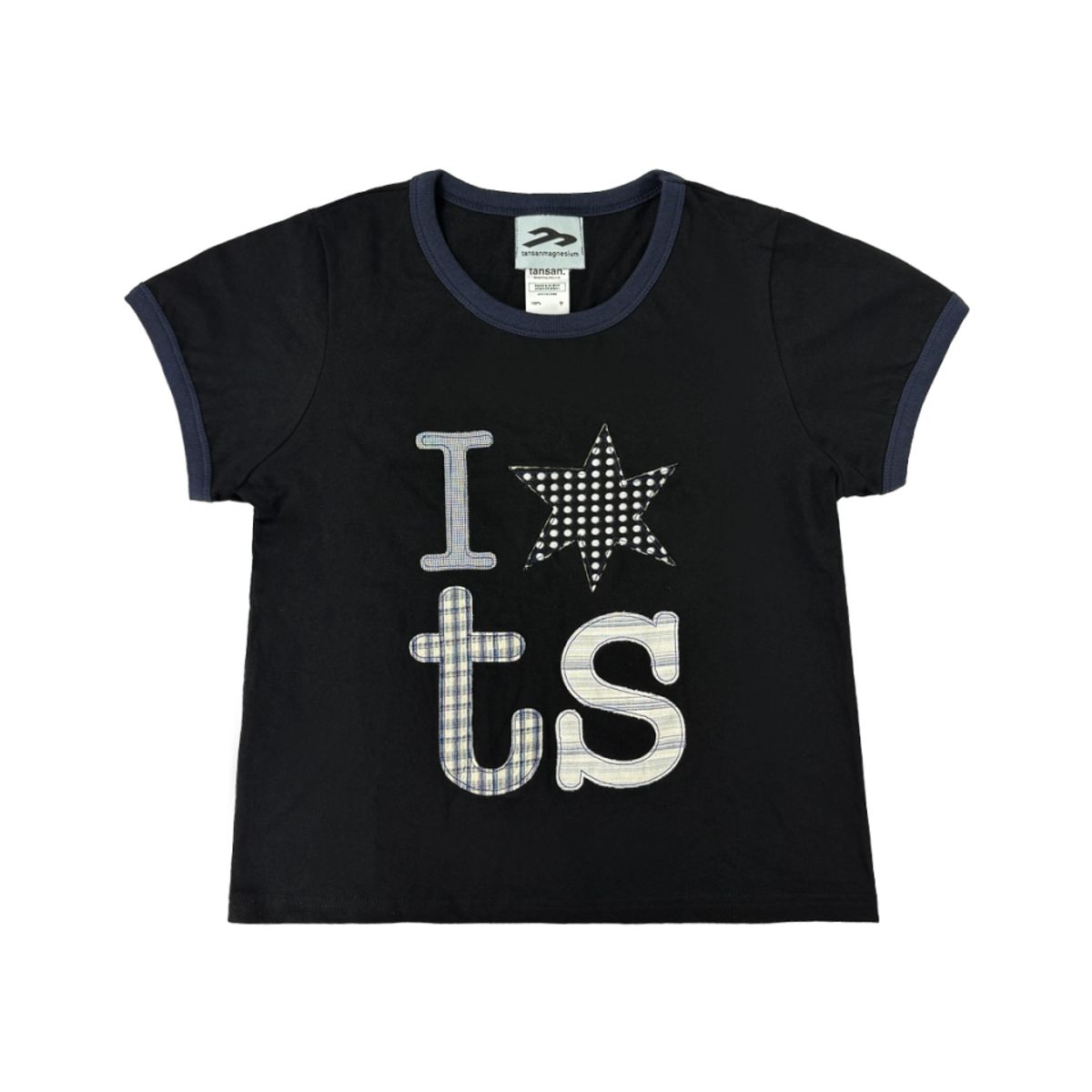 링거 티셔츠 블랙 (우먼) 앞