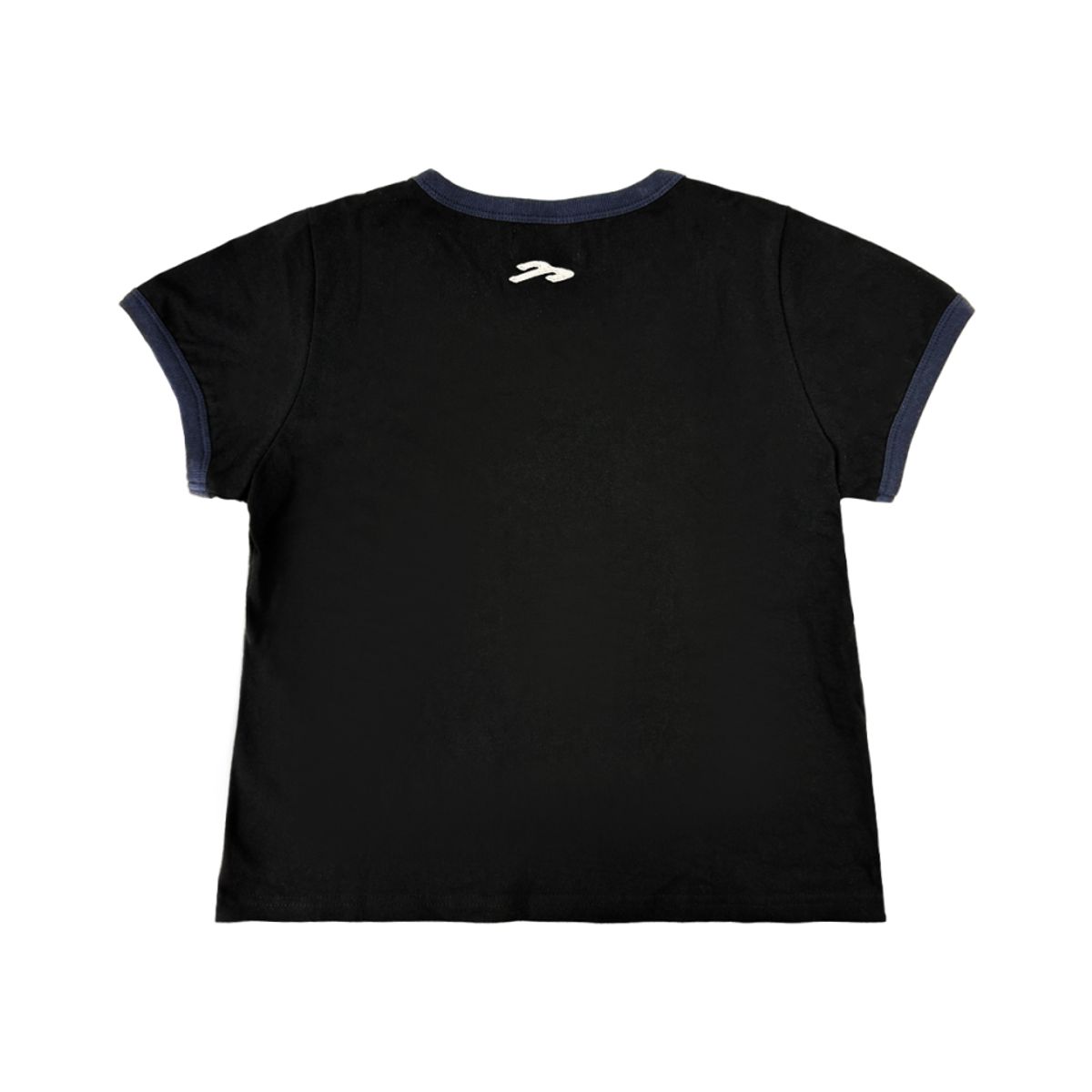 링거 티셔츠 블랙 (우먼) 뒤