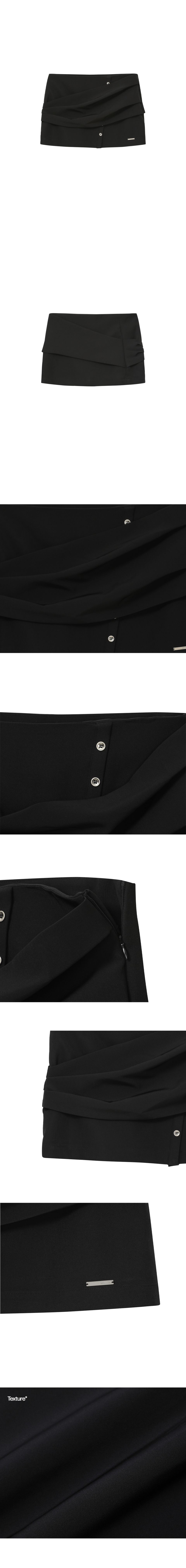 パンツ MISEKI SEOUL Draped shirt skirt pants MUSINSA公式 | MISEKI SEOUL Draped shirt skirt pants SET BLACK