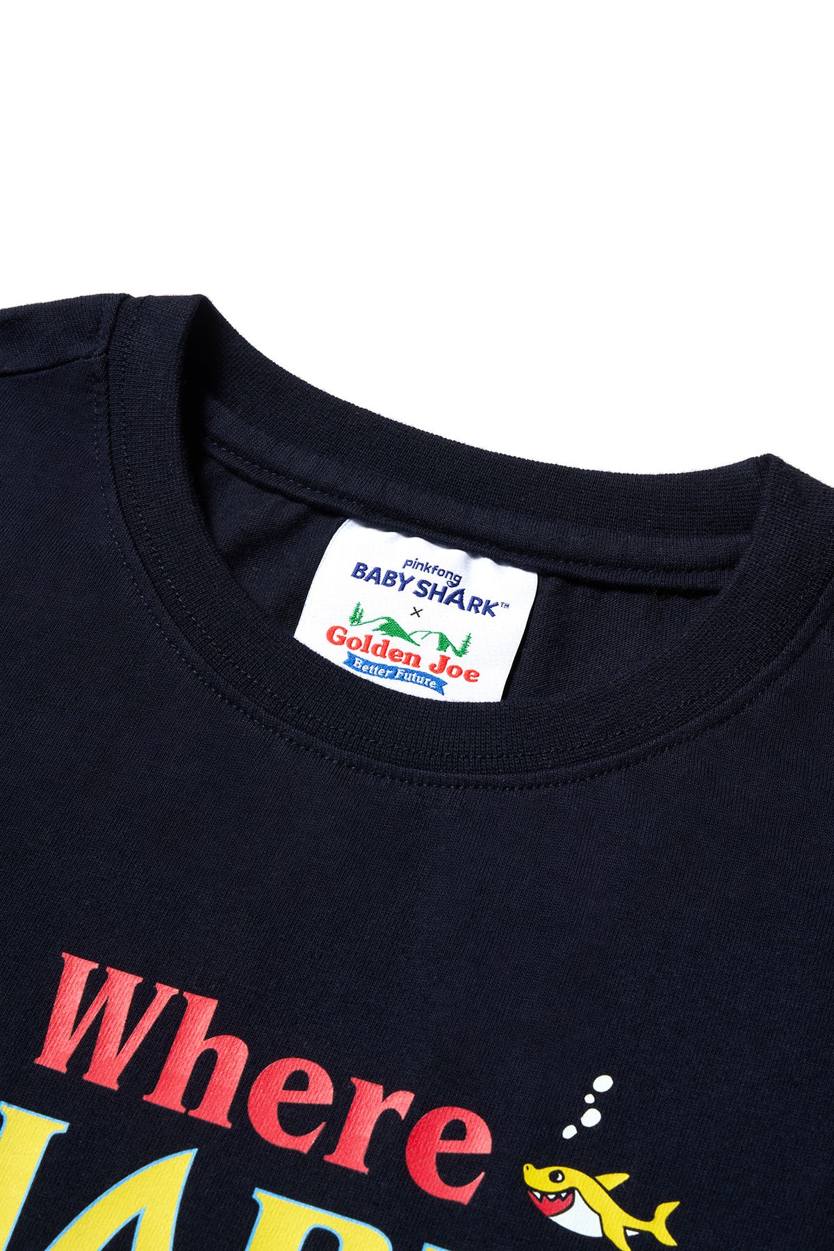 골든조(GOLDENJOE) [ GOLDENJOE X BABY SHARK ] SHARKS  DANCE T-SHIRT