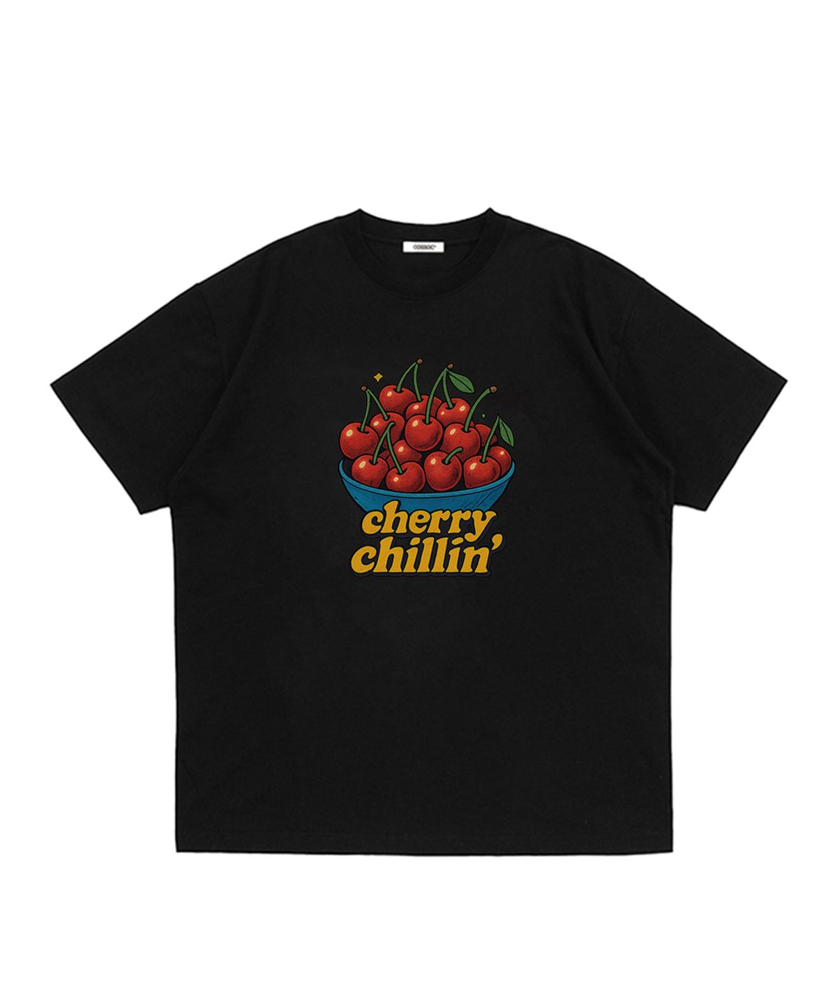 코소(COSO) 체리 칠린 반팔 티셔츠(NAVY)