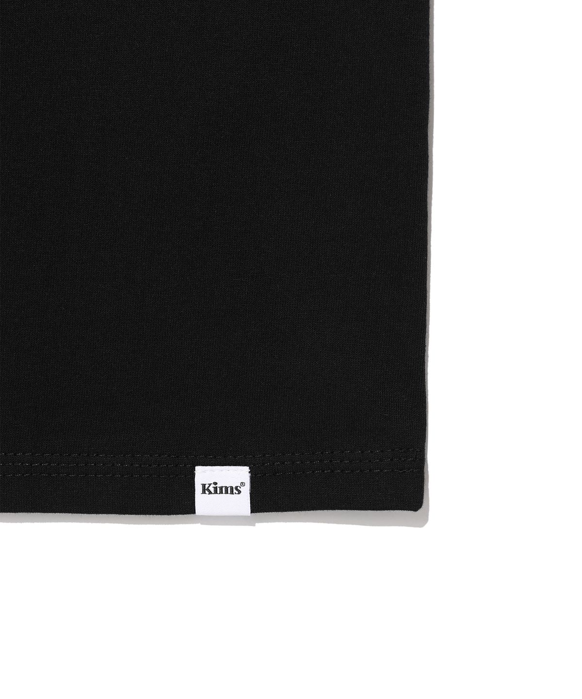 킴스 프레시 코튼 마켓(KIMS FRESH COTTON MARKET) Four Heart Logo Tee Black