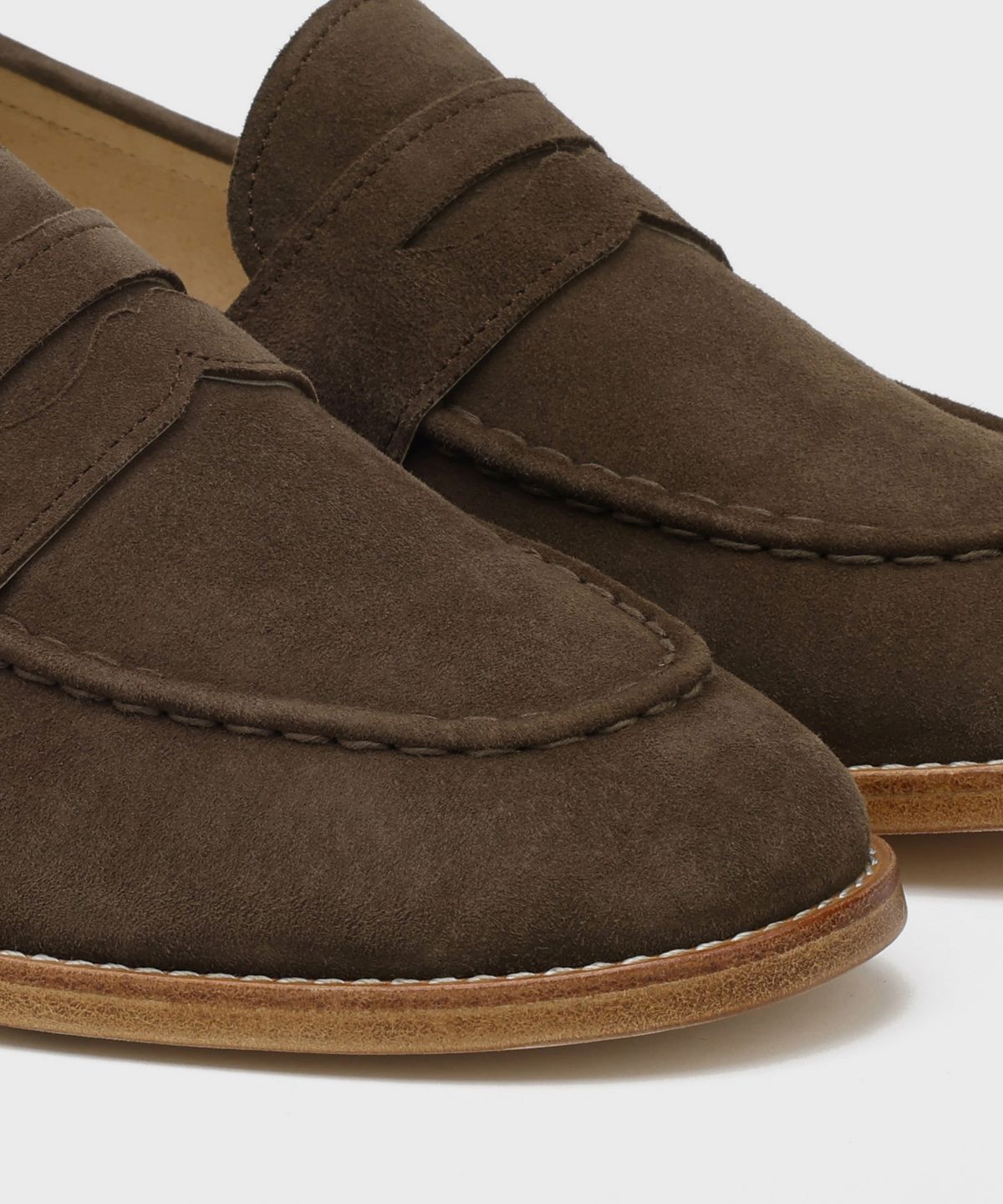 피렌체 아뜨리에(FIRENZE ATELIER) [홍창] 스테디라인 머스트헤브 베이직 페니로퍼 4070 [DARK BROWN SUEDE]