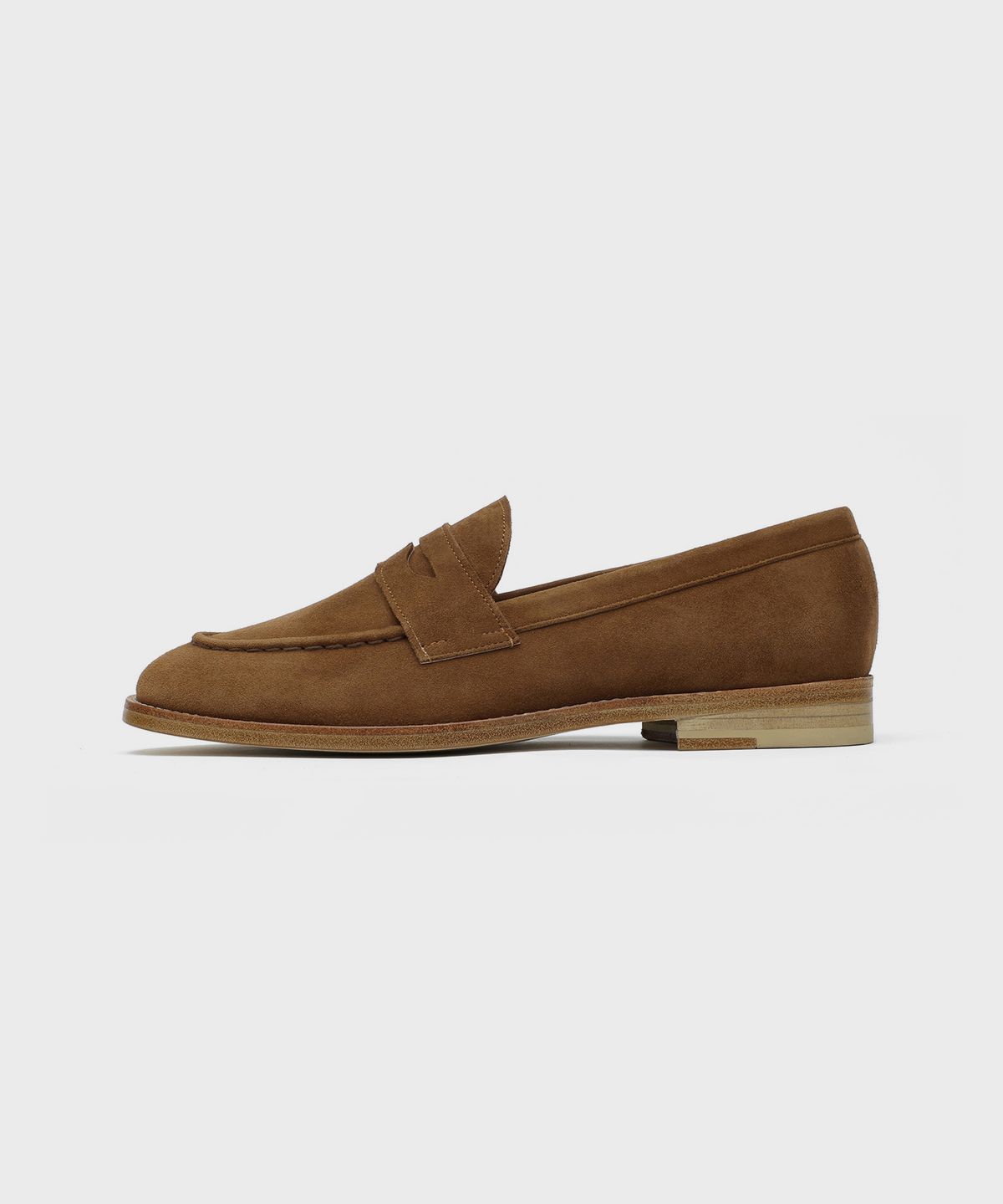 피렌체 아뜨리에(FIRENZE ATELIER) [홍창] 스테디라인 머스트헤브 베이직 페니로퍼 4070 [MID BROWN SUEDE]