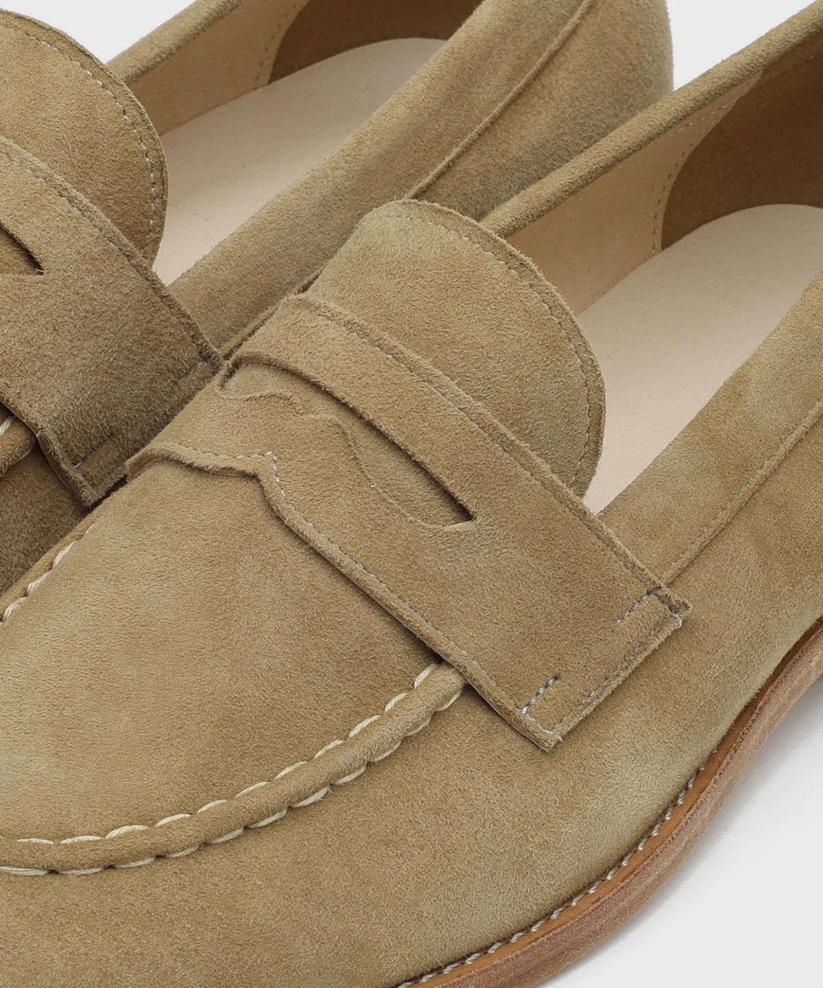 피렌체 아뜨리에(FIRENZE ATELIER) [홍창] 스테디라인 머스트헤브 베이직 페니로퍼 4070 [ASH BEIGE SUEDE]
