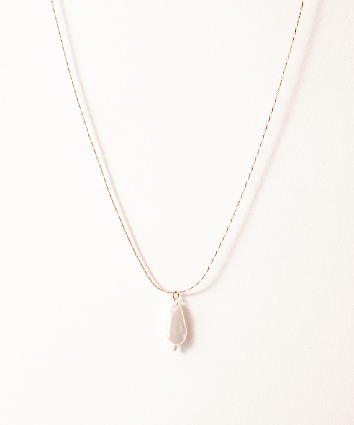 노비스도쿄(NOVICE TOKYO) 드롭 진주 목걸이 Drop Pearl Necklace / Gold