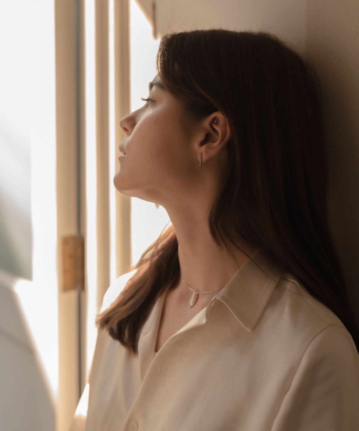 노비스도쿄(NOVICE TOKYO) 드롭 진주 목걸이 Drop Pearl Necklace / Silver