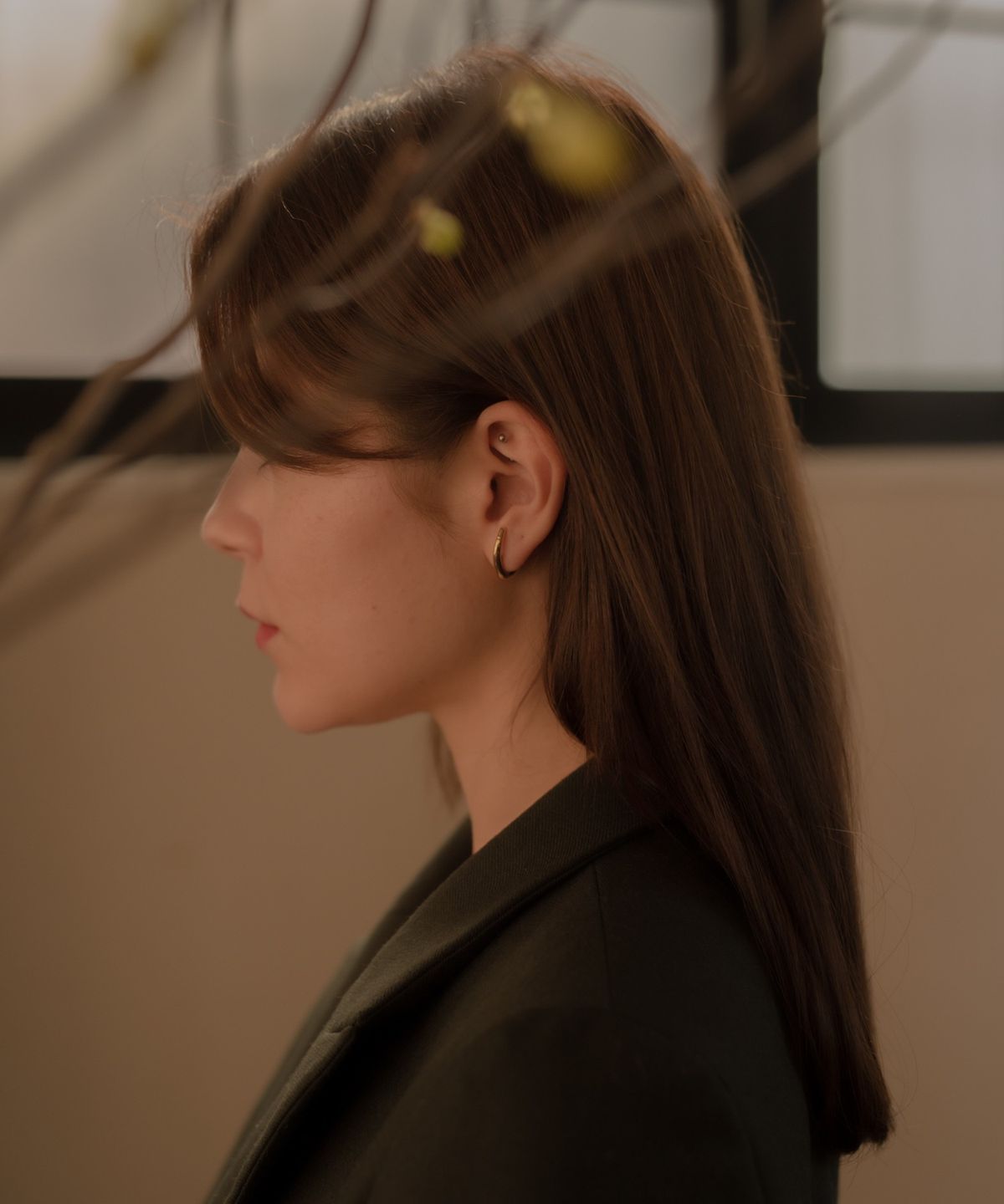 노비스도쿄(NOVICE TOKYO) 이어 커프 스타일 디자인 후프 피어스  Ear Cuff Style Design Hoop Pierce / Gold