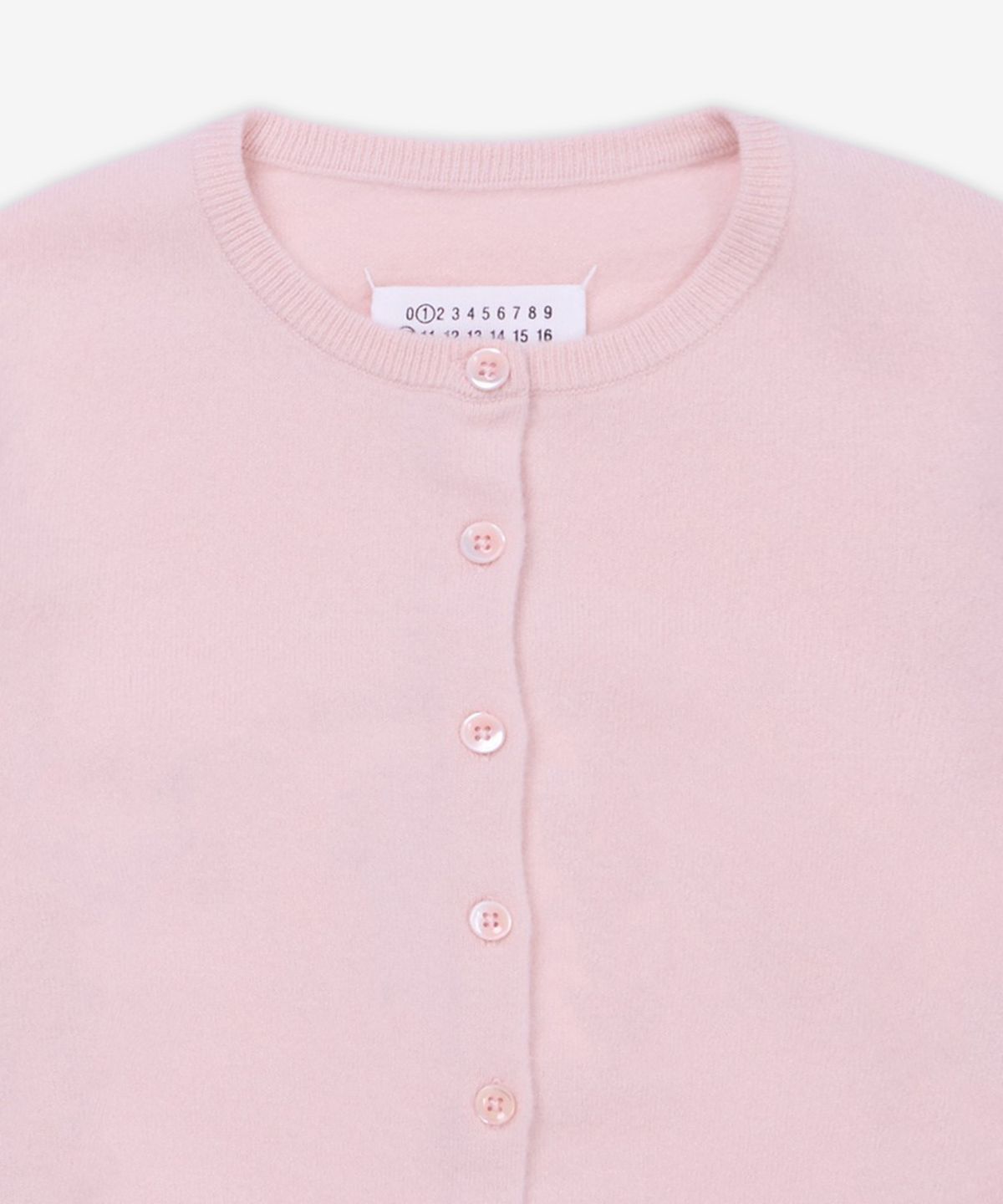 메종 마르지엘라(MAISON MARGIELA) 4스티치 라운드넥 카디건 - 페일 핑크 / S51HP0019M13144216