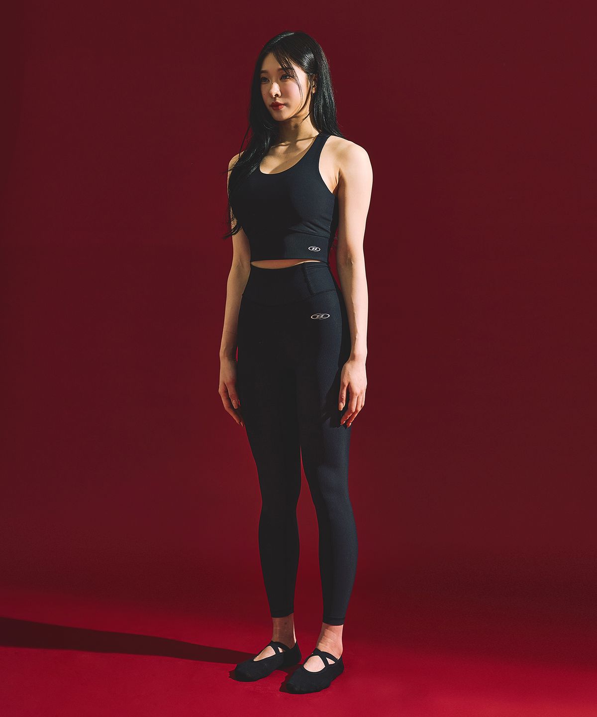 본투윈(BORN TO WIN) W B-FLEX LONG LEGGINGS [BLACK]