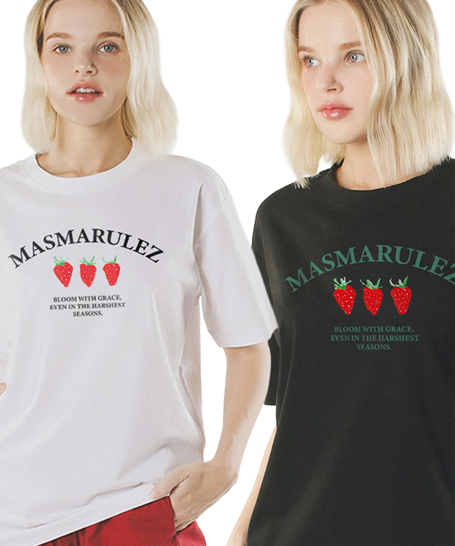 MUSINSA | MASMARULEZ Arch Berry cool cotton T-shirt_2Colors