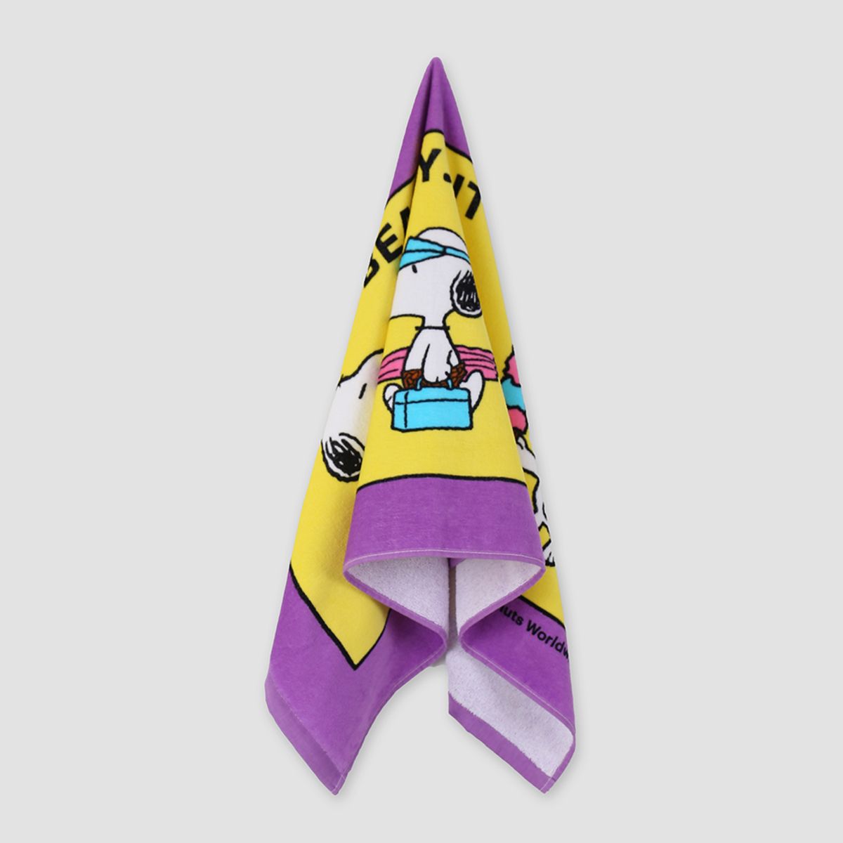 송월타올(SONGWOL TOWEL) 스누피 라이프50 비치 바스타올 기념수건 답례품
